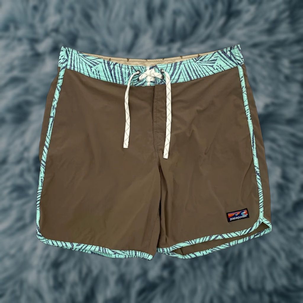 Patagonia Patagonia Shorts Adult 34 Brown Swim Trunks Lightweight Board Outdoors Logo Mens Size US 34 / EU 50 - 1 Thumbnail