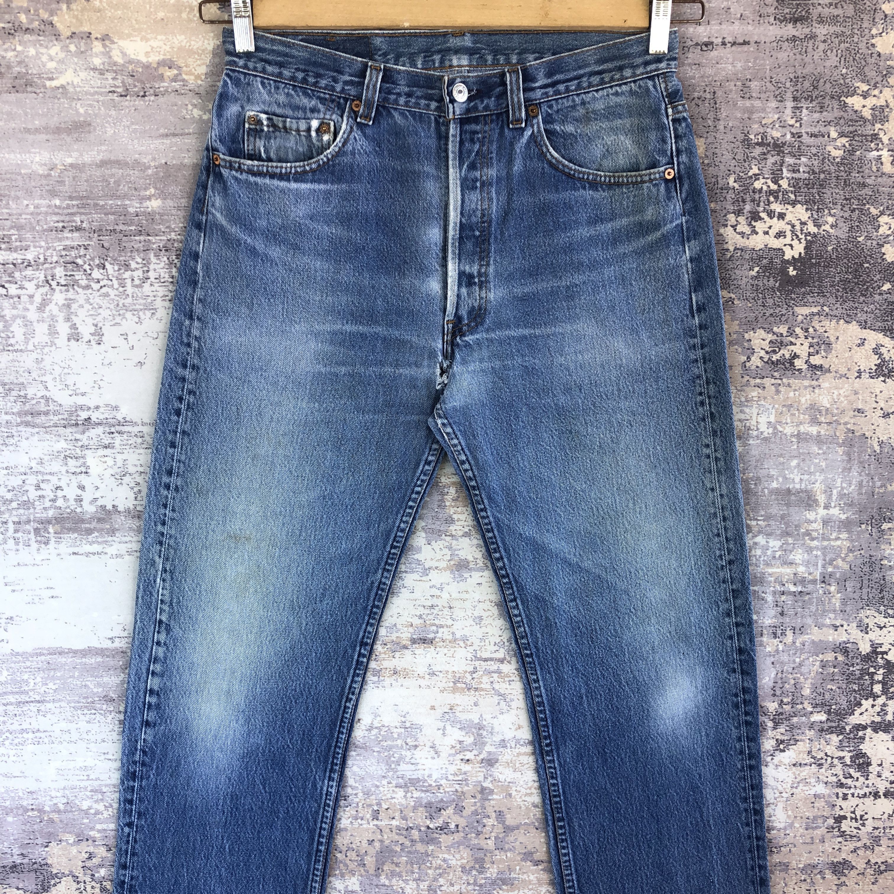 Levi's Vintage Levis 501 Faded Jeans Distressed Light Wash Denim Size US 30 / EU 46 - 9 Thumbnail