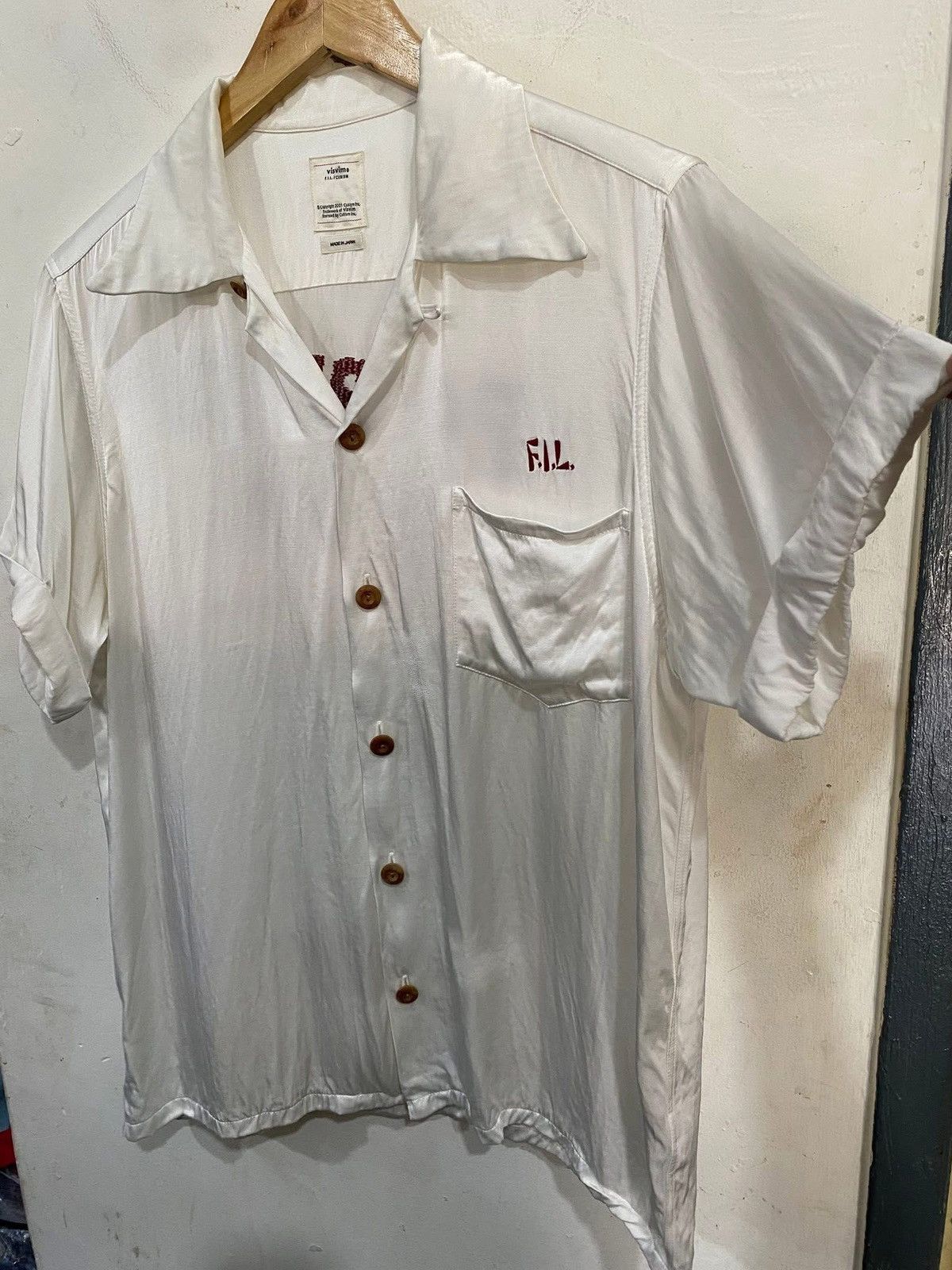 Visvim SS2017 Visvim Irving Camp-Collar "PEERLESS" Satin Shirt Size US M / EU 48-50 / 2 - 7 Thumbnail