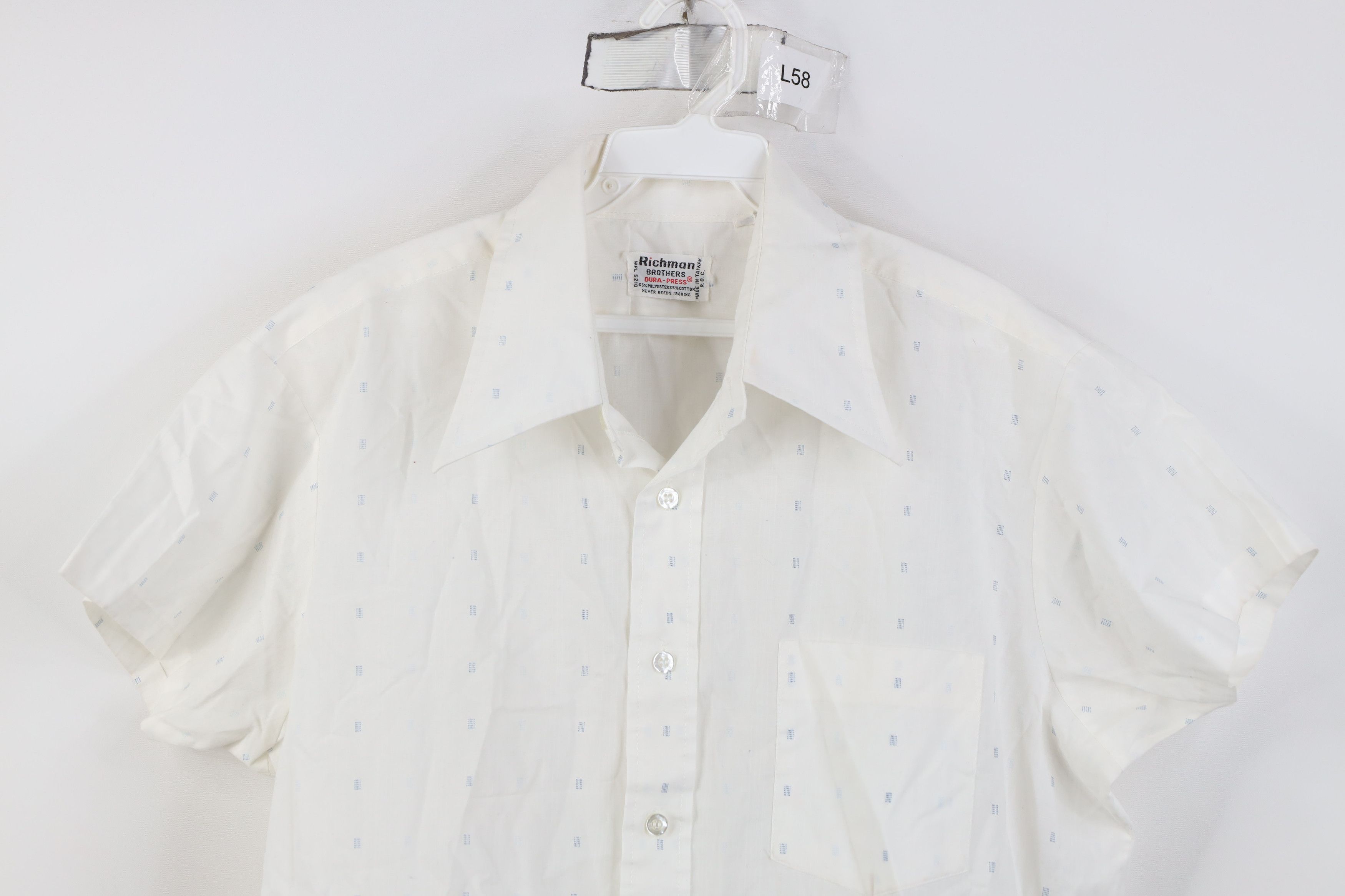 Vintage Vintage 70s Streetwear Short Sleeve Collared Button Shirt Size US M / EU 48-50 / 2 - 2 Thumbnail