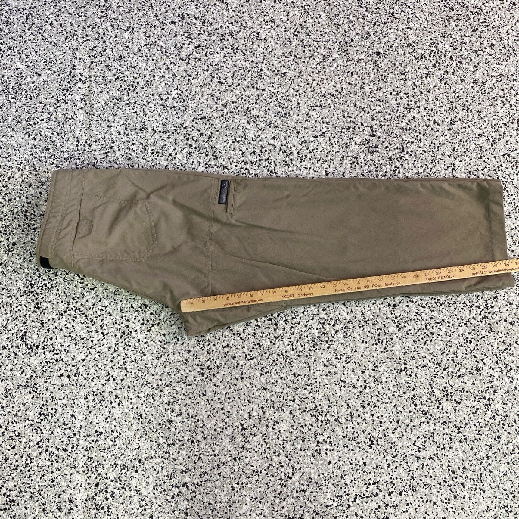 Prana prAna Pants Men's 36x28 Straight Cargo Pocket Logo 5-Pocket Beige Black? Blue? (Color: Blue) Size US 36 / EU 52 - 6 Thumbnail