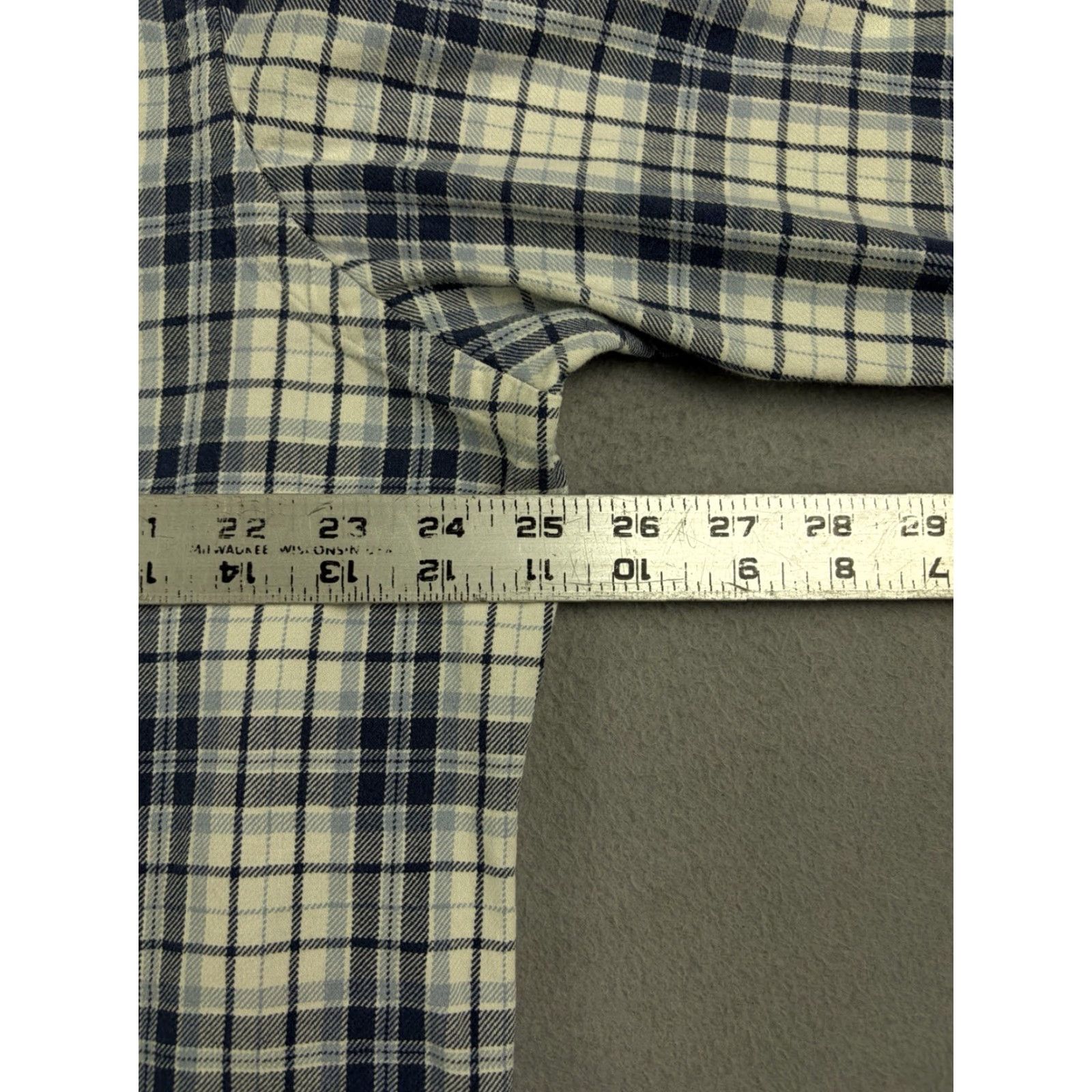 Polo Ralph Lauren VINTAGE Polo Ralph Lauren Shirt Men L Blue Plaid Flannel Button-Up Cotton Long Sleeve Size US L / EU 52-54 / 3 - 5 Thumbnail