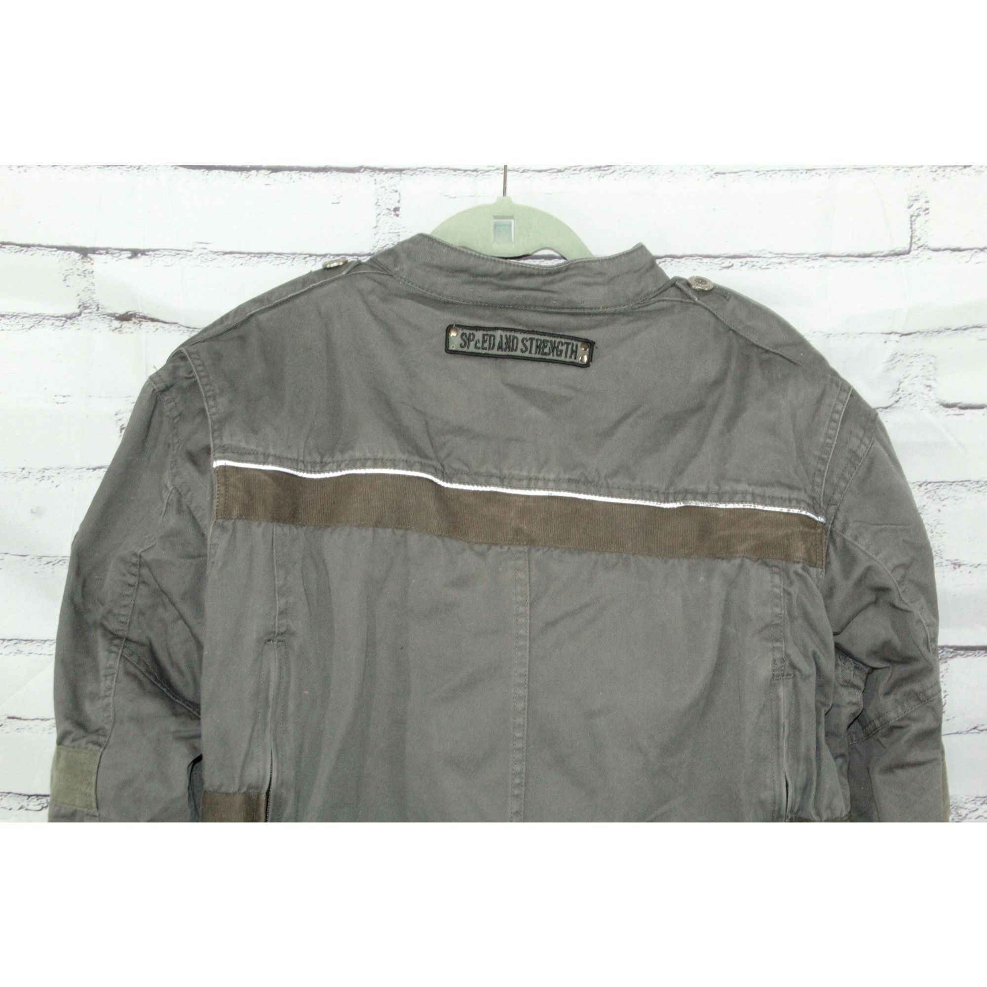 Other Speed & Strength Men Gray Utility Moto Jacket Size US M / EU 48-50 / 2 - 5 Thumbnail