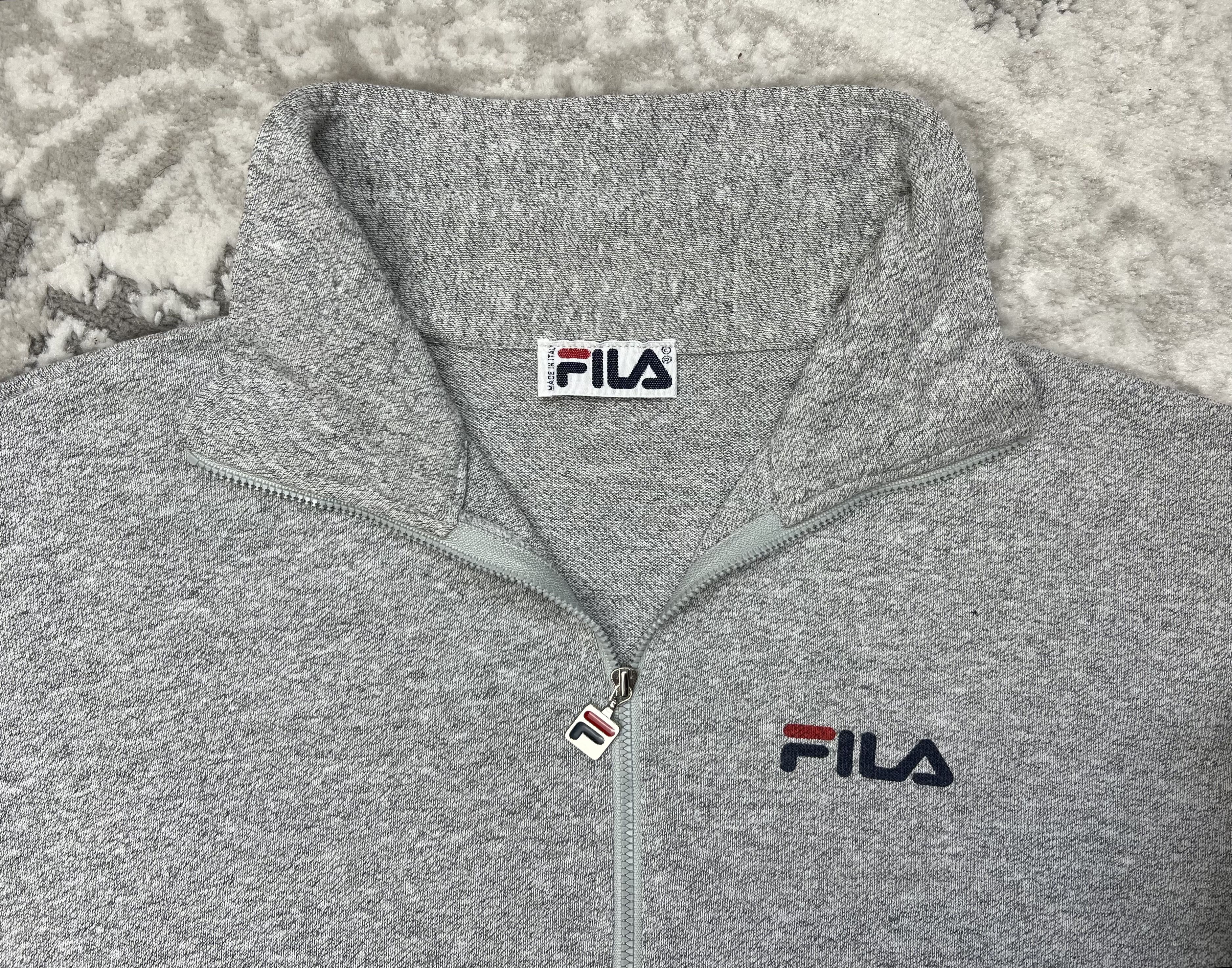 Fila Vintage Fila Full Zip Sweatshirt Gray Size US M / EU 48-50 / 2 - 3 Thumbnail