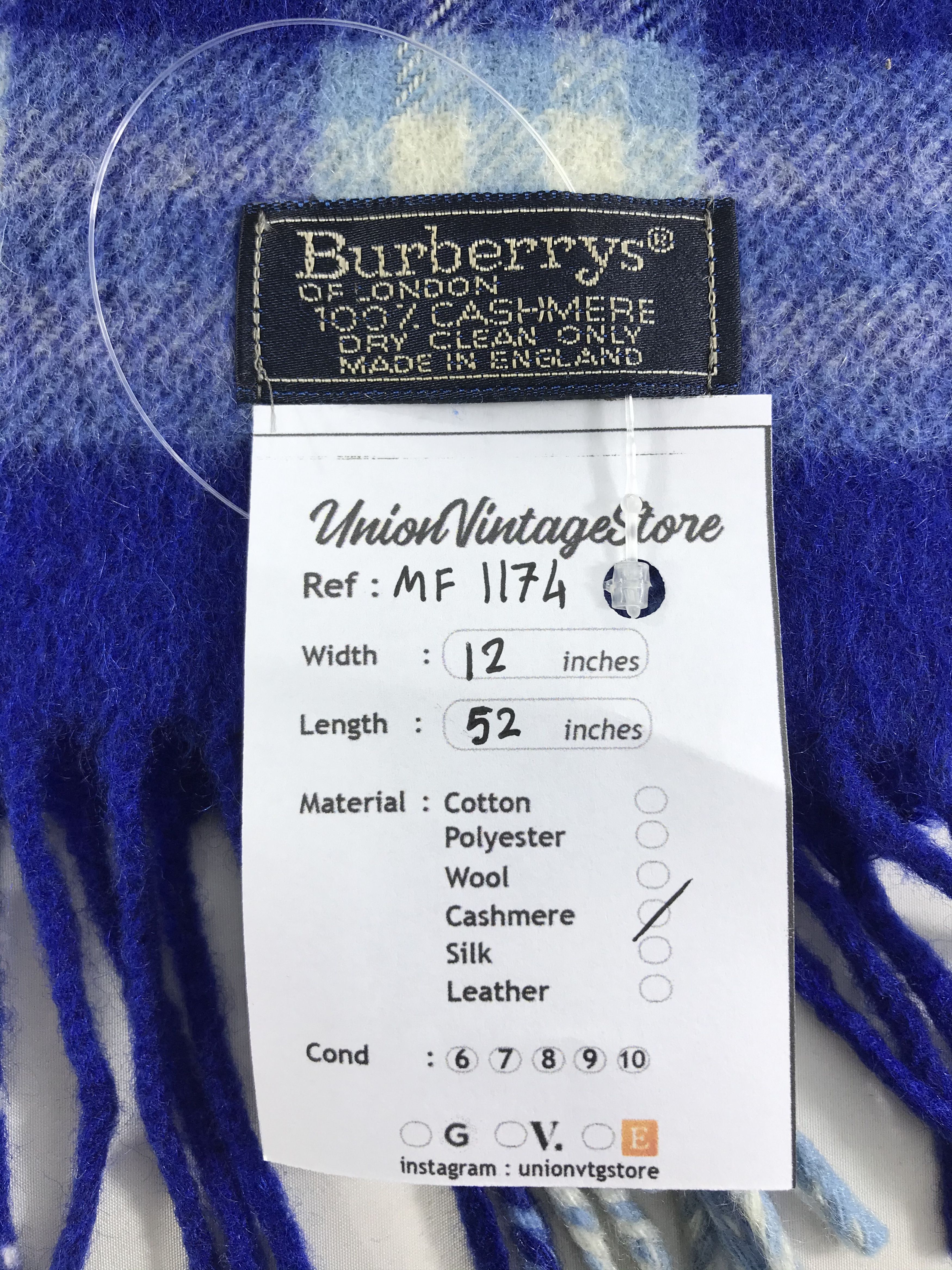 Burberry Vintage Burberry Scarf/Muffler/Neckwear MF1174 Size ONE SIZE - 4 Thumbnail