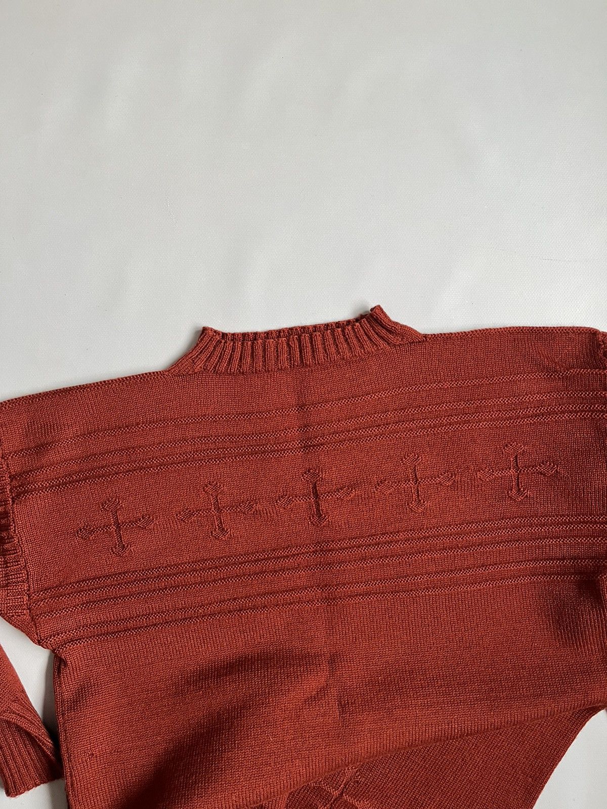 Le Tricoteur Guernsey Vintage Traditional Guernsey Brown Cross Wool Jumper Sweater Size US L / EU 52-54 / 3 - 2 Thumbnail