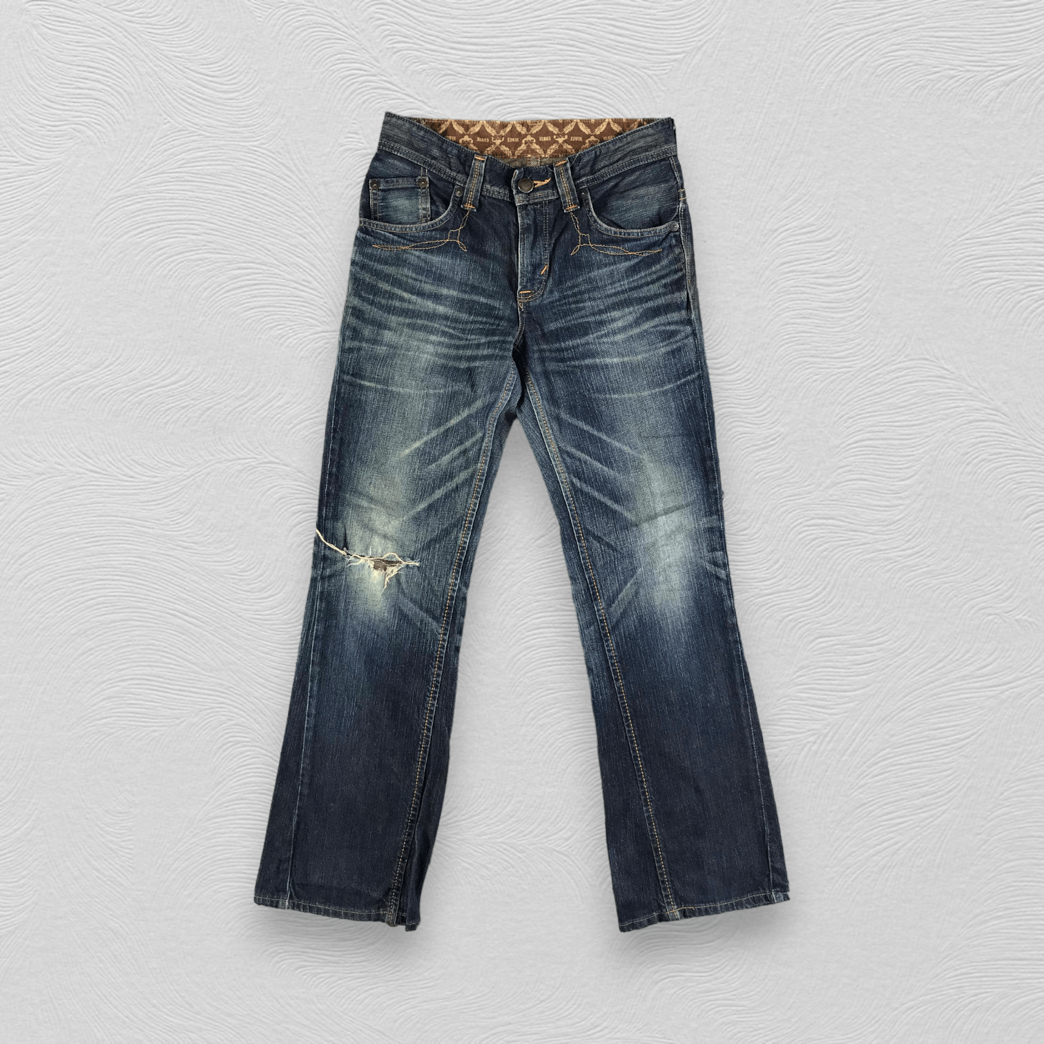image of Vintage Edwin Xv Jeans Faded Blue Denim Kj2217, Men's (Size 28)