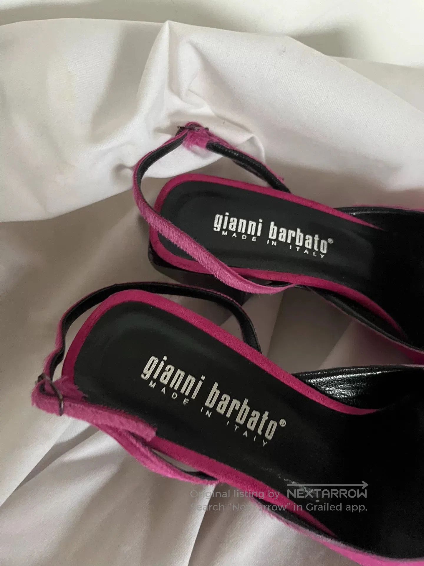 Gianni Barbato Gianni Barbato Pink Furry High Heels. Size US 5 / IT 35 - 3 Thumbnail