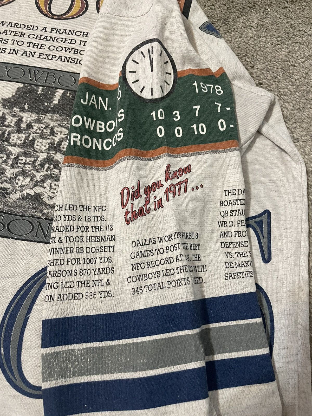 NFL Vintage 90s Dallas Cowboys All Over Print T Shirt Size Large Size US L / EU 52-54 / 3 - 10 Thumbnail