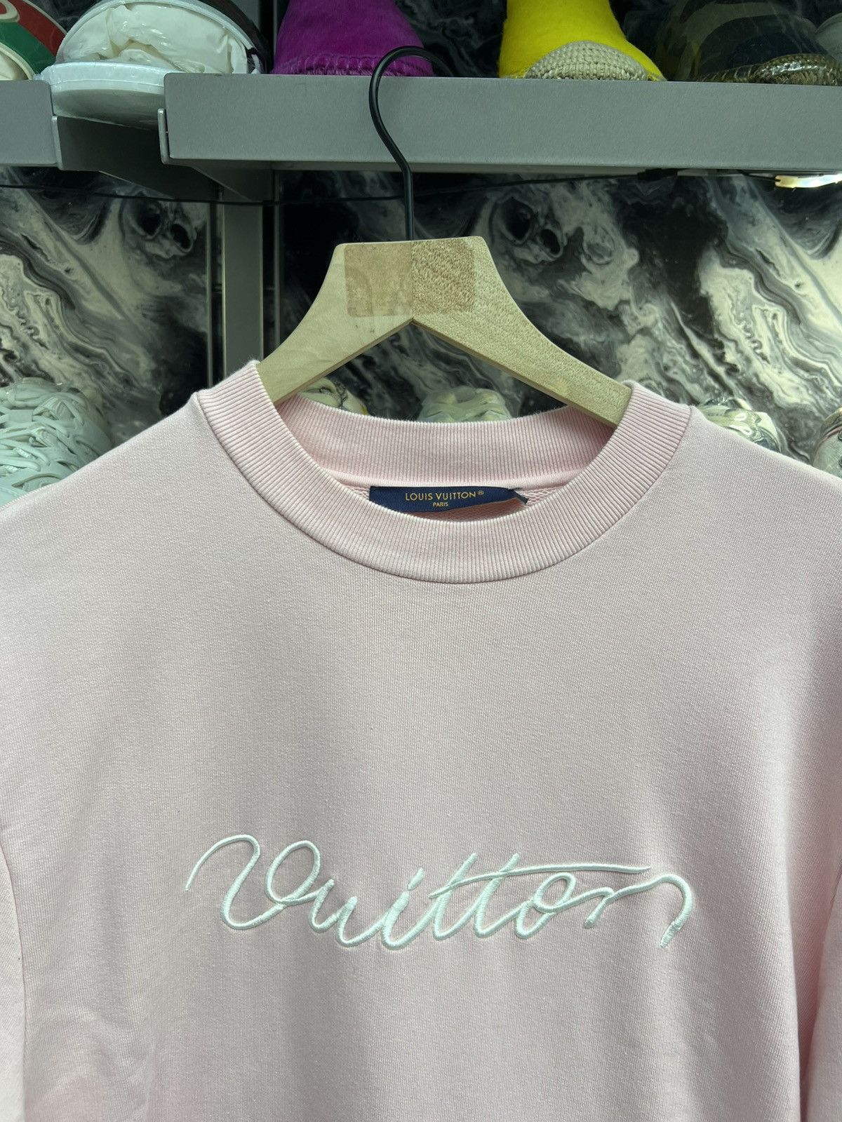 Louis Vuitton Louis Vuitton Pink Crewneck Size US M / EU 48-50 / 2 - 3 Thumbnail