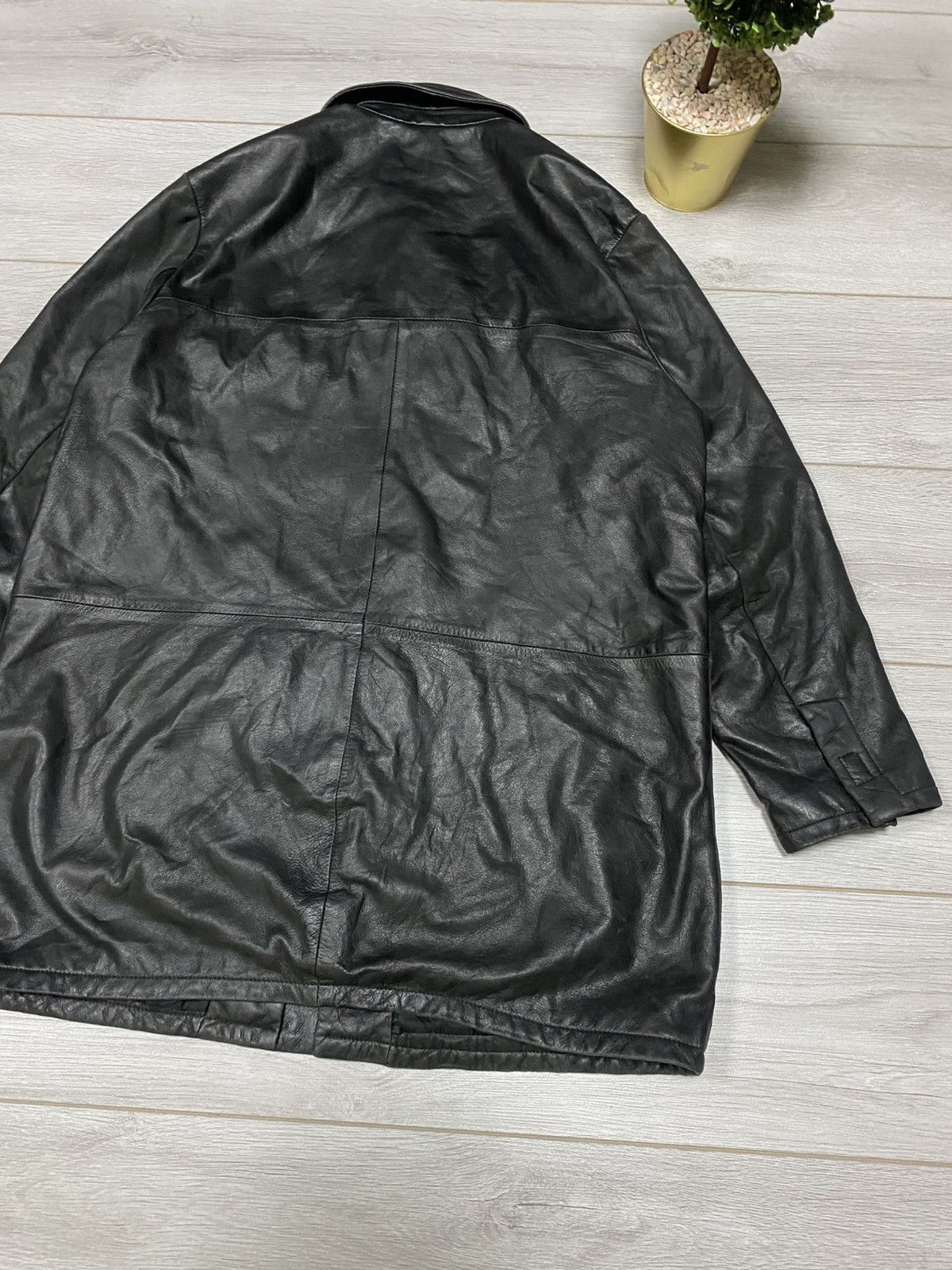Versace Jeans Couture Versace RARE vintage leather jacket reflective Size US XL / EU 56 / 4 - 16 Thumbnail