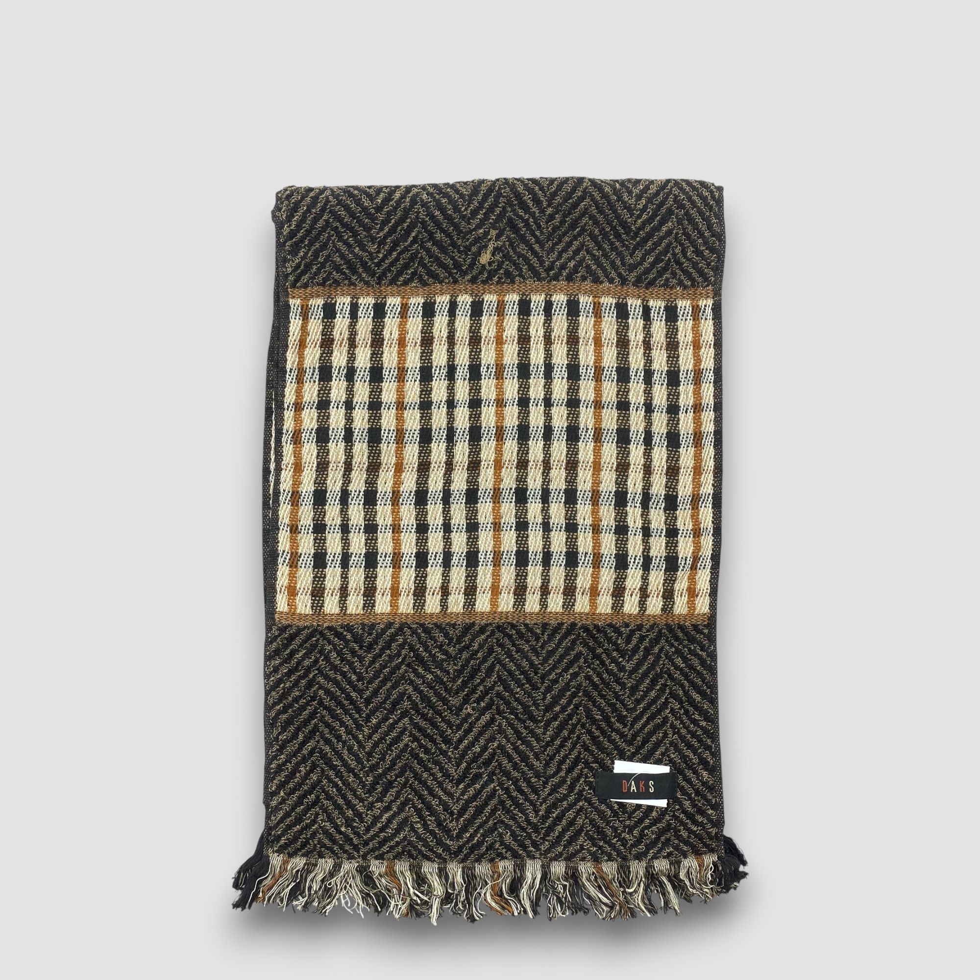 DAKS Vintage DAKS Scarf Muffler Wool Winter Check Plaid Scarves Size ONE SIZE - 2 Thumbnail