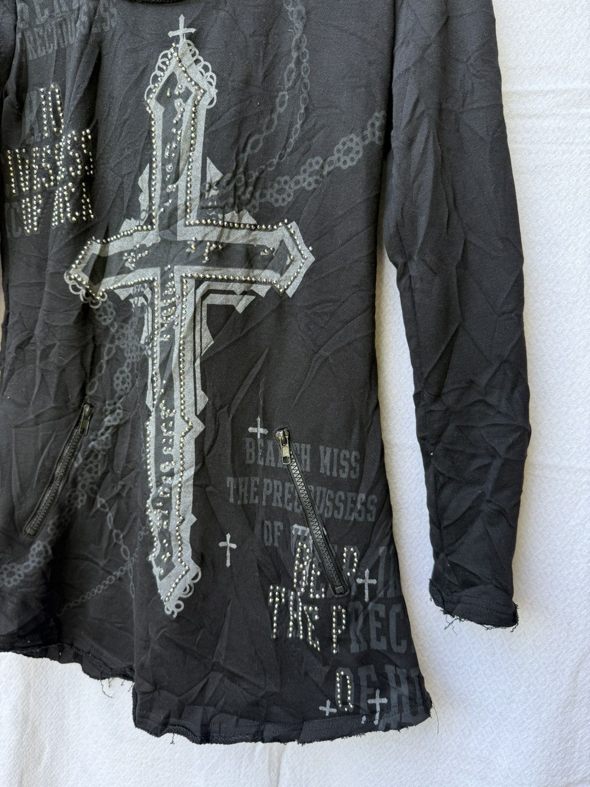 Le Grande Bleu (L.G.B.) Japanese hoodie cross glitter Ifsixwasnine lgb styled Size US S / EU 44-46 / 1 - 5 Thumbnail