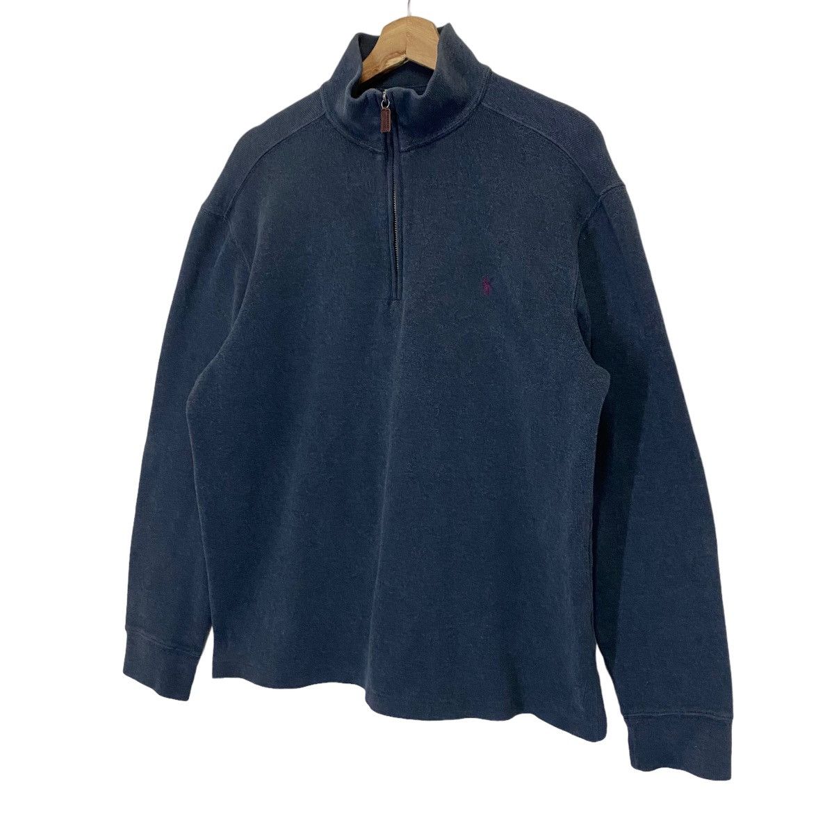 Polo Ralph Lauren × Vintage Vintage 90s Polo Ralph Lauren Small Pony Halfzip Sweatshirt Size US M / EU 48-50 / 2 - 3 Thumbnail
