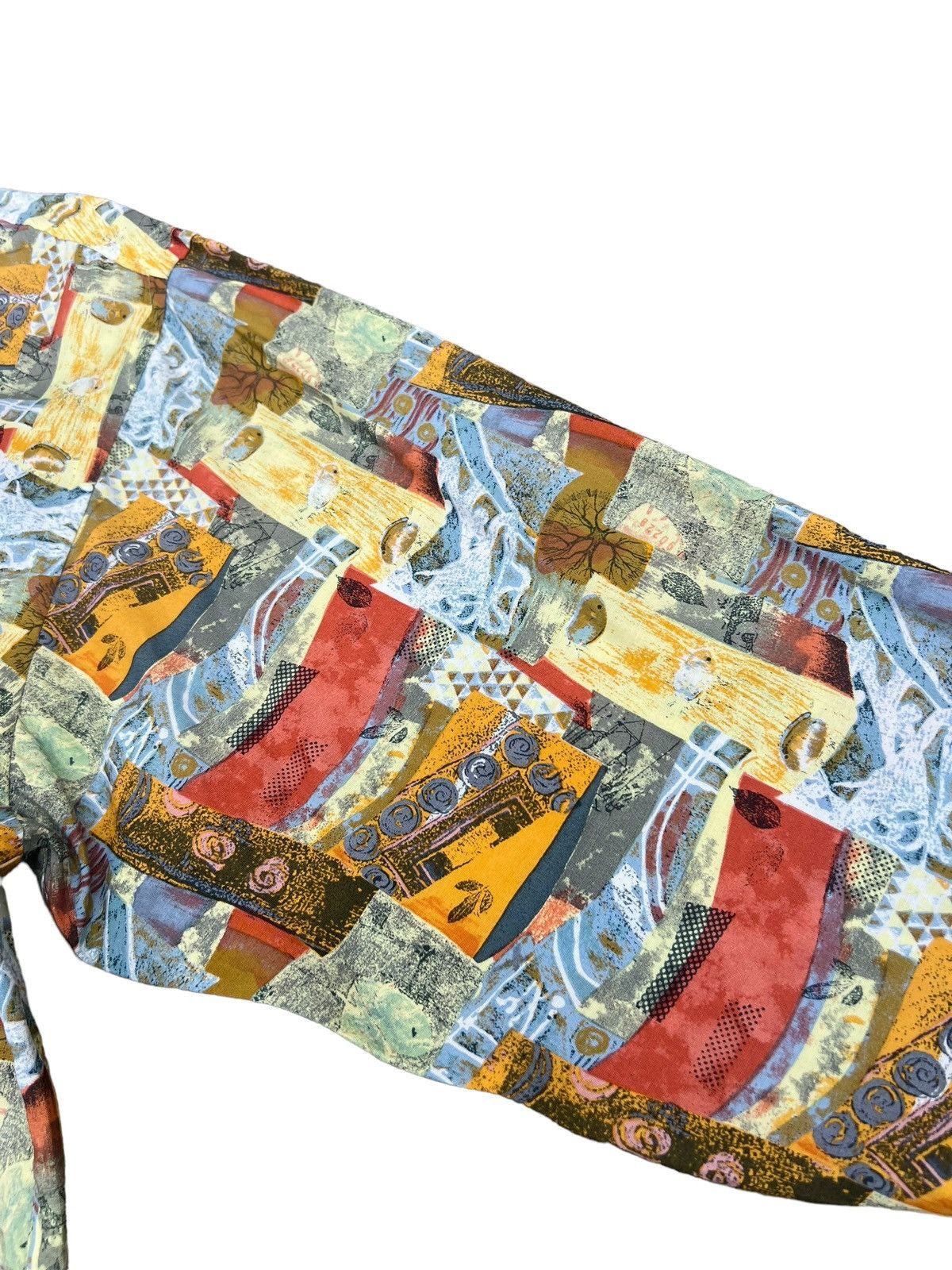 Charles Jourdan Vintage Charles Jourdan Monsieur Novelty Abstract Art Shirt Size US L / EU 52-54 / 3 - 6 Thumbnail