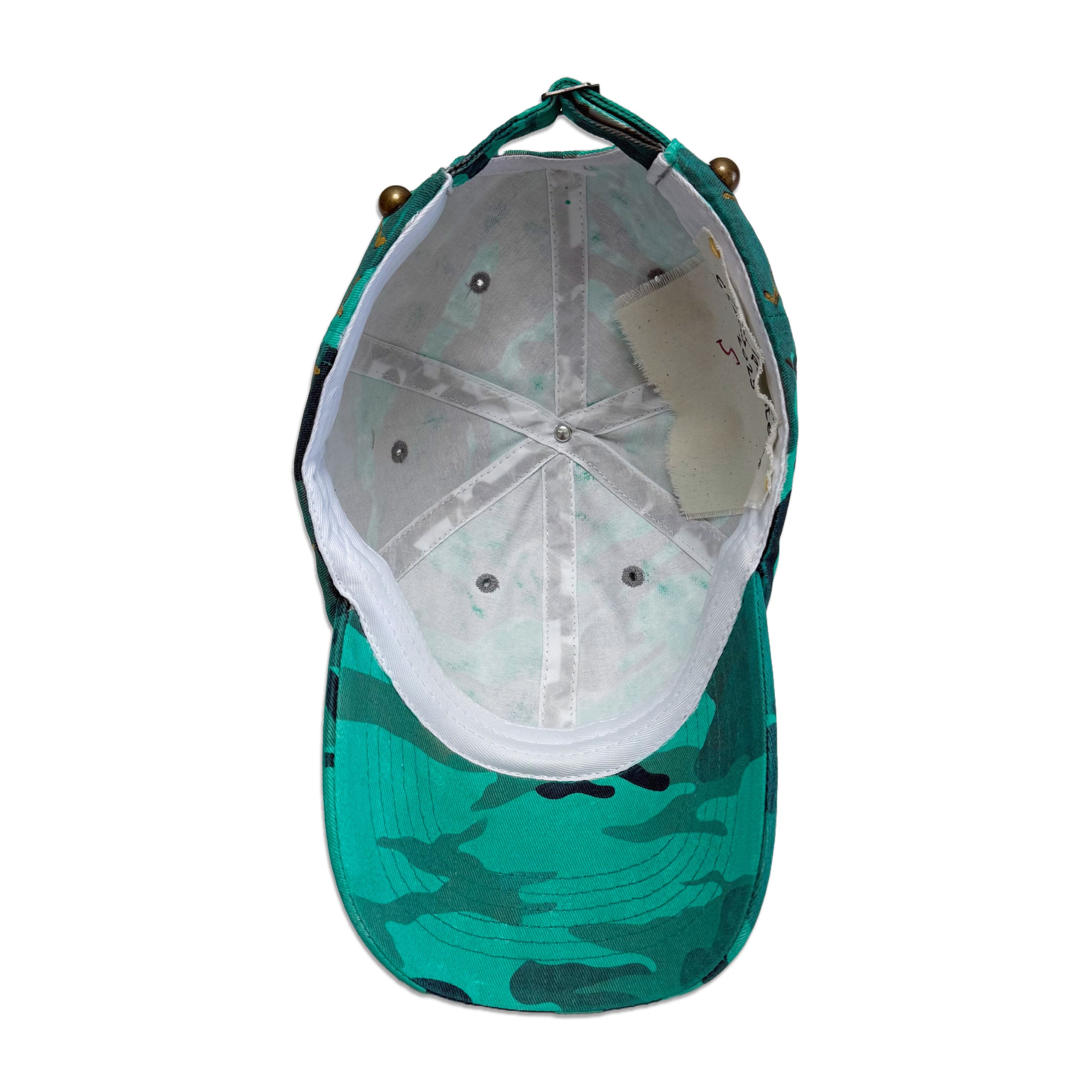 Other Suture Studios Hand Painted Kintsugi Camouflage 6-Panel Hat Size ONE SIZE - 9 Thumbnail