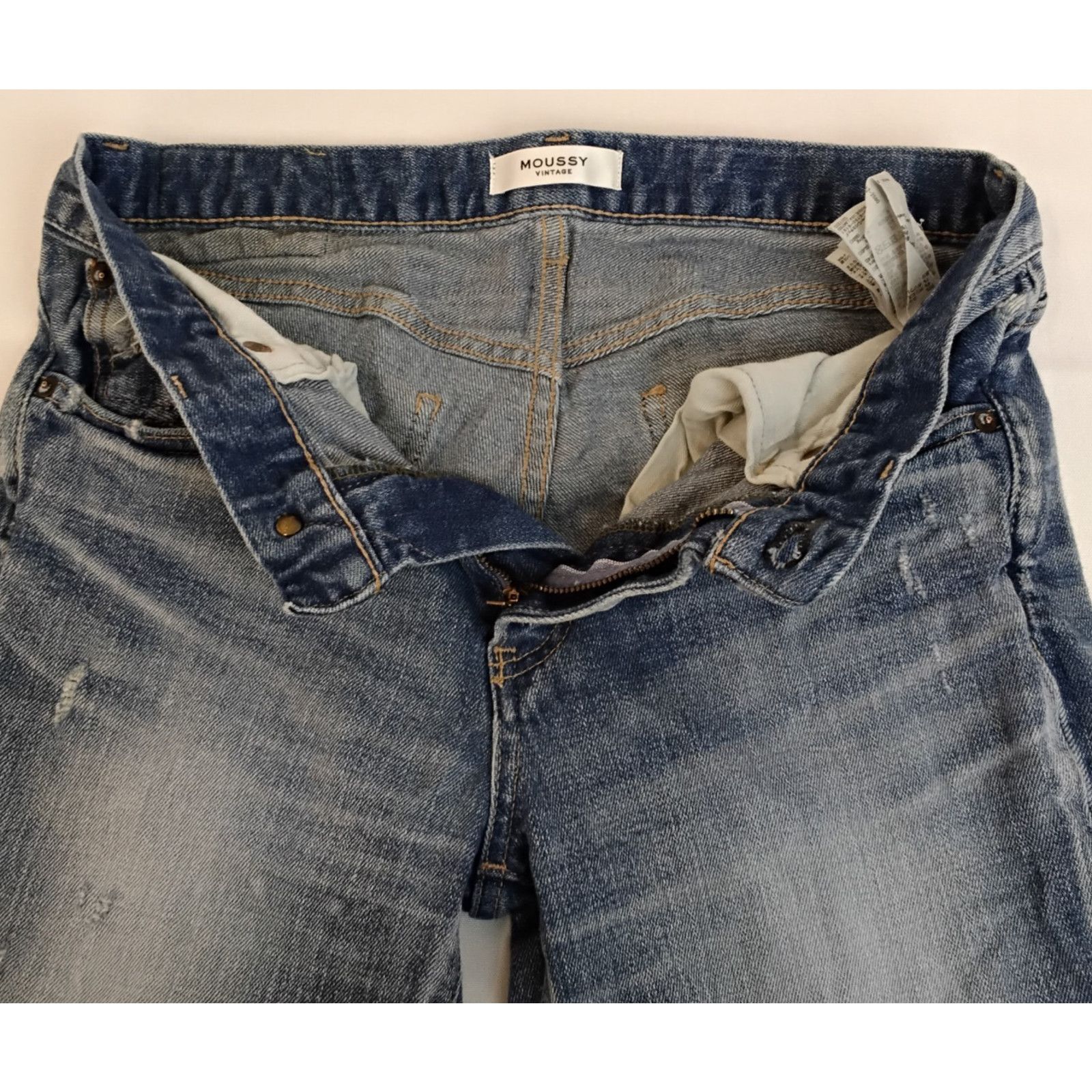 MOUSSY Moussy Vintage Jeans Slim Women's 28" x 27" Light Wash Japan Size 28" / US 6 / IT 42 - 7 Thumbnail