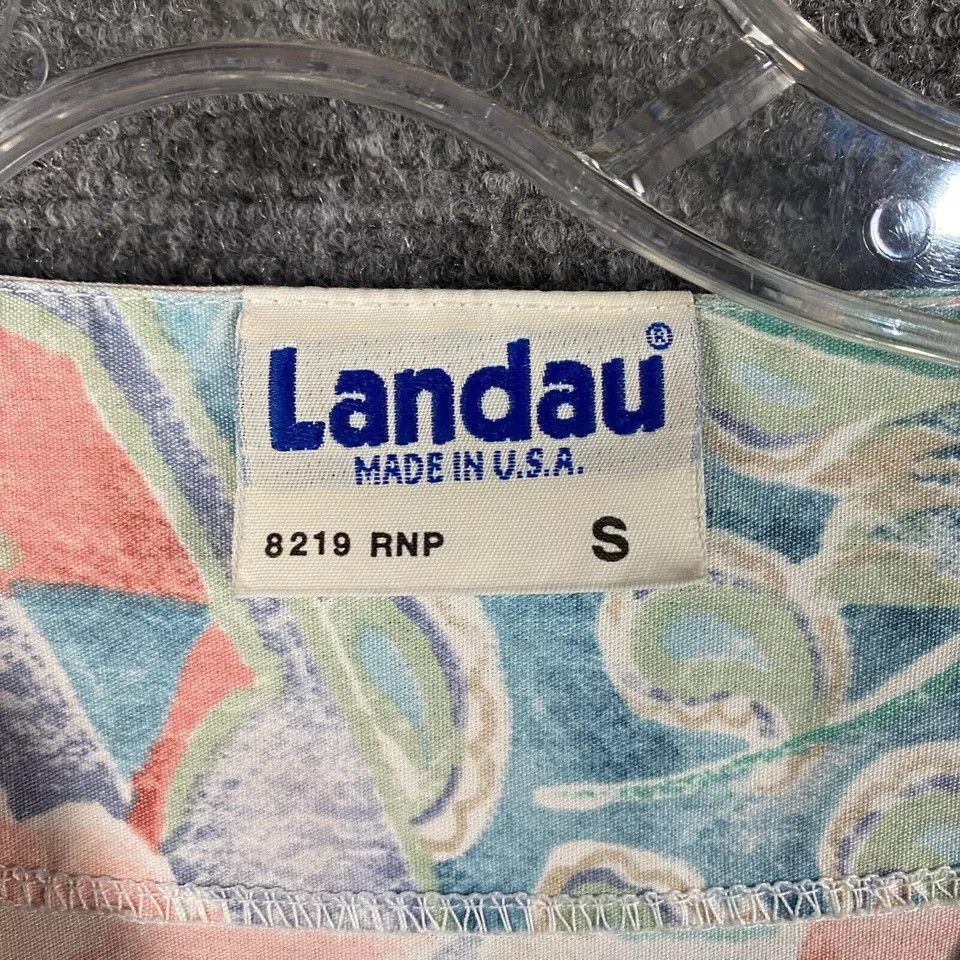 Vintage Vintage Landau Scrubs Top Women's Small Medical Floral Size S / US 4 / IT 40 - 3 Thumbnail