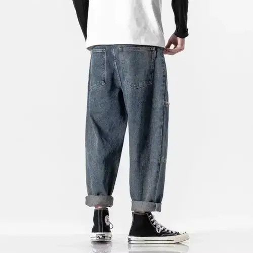 2020S/S Simple Blue Japan Denim Pocket Jeans
