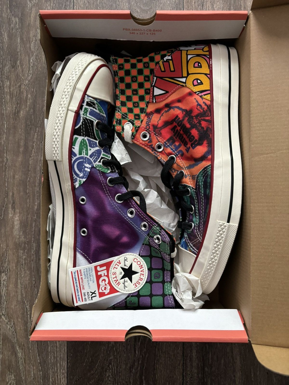 Converse Joe Freshgoods x Chuck 70 High 'JFG Graphic Tee Collage Size US 11 / EU 44 - 1 Thumbnail