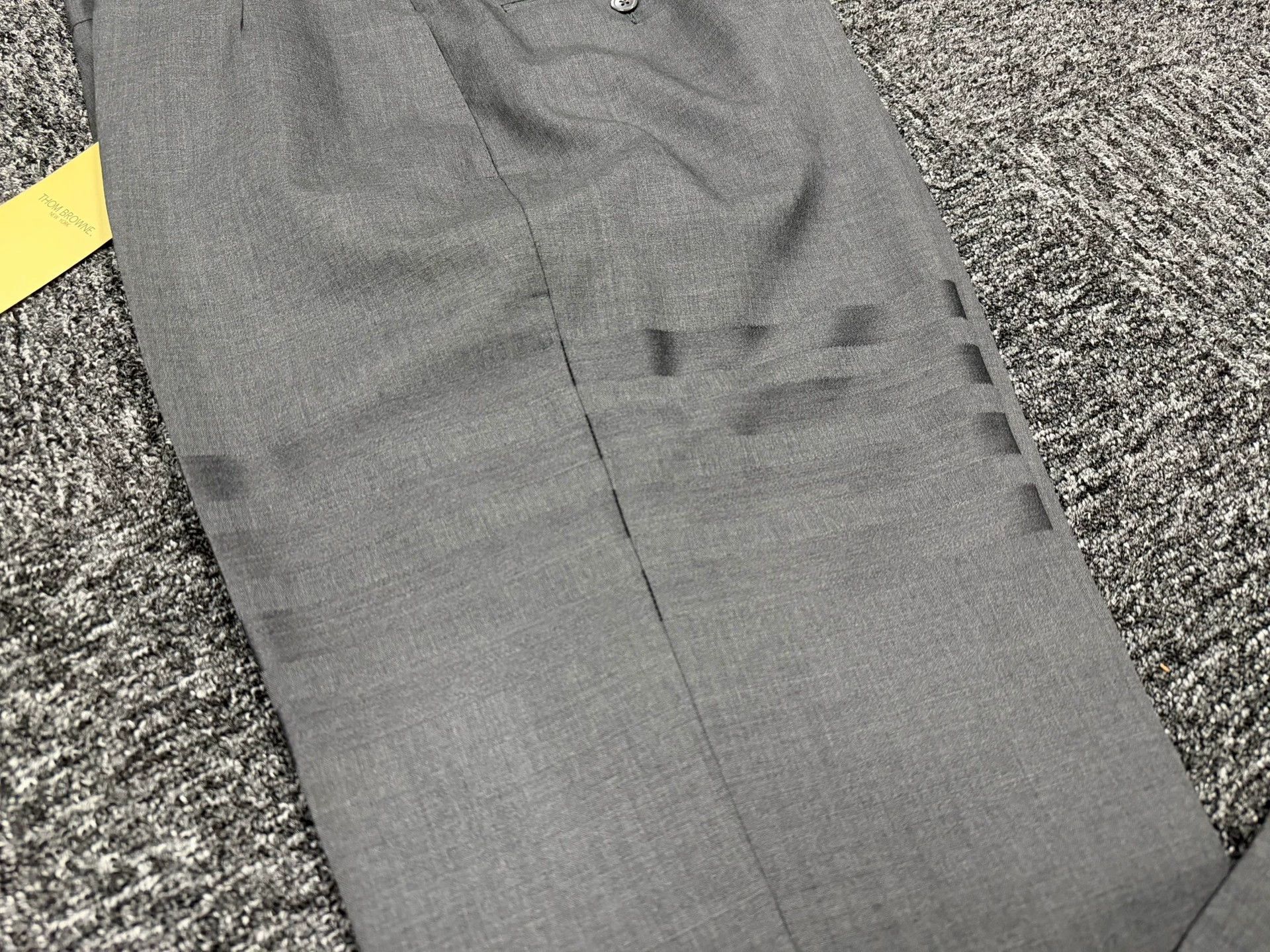 Thom Browne Thom Browne Men's 4-Bar High-Waist Deep Gray Trousers Size US 38 / EU 54 - 4 Thumbnail