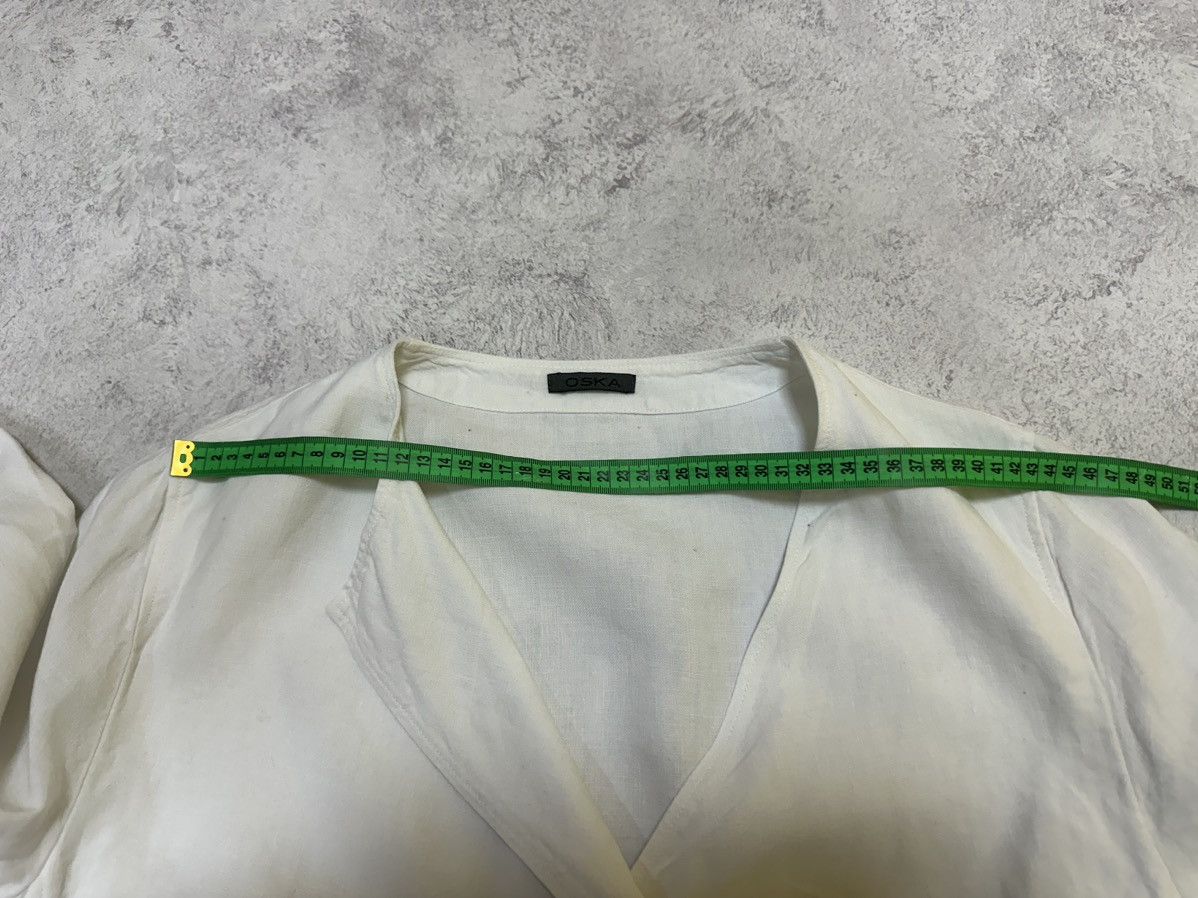 Designer × OSKA Cardigan Oska 5 100% linen White Size XL / US 12-14 / IT 48-50 - 14 Thumbnail