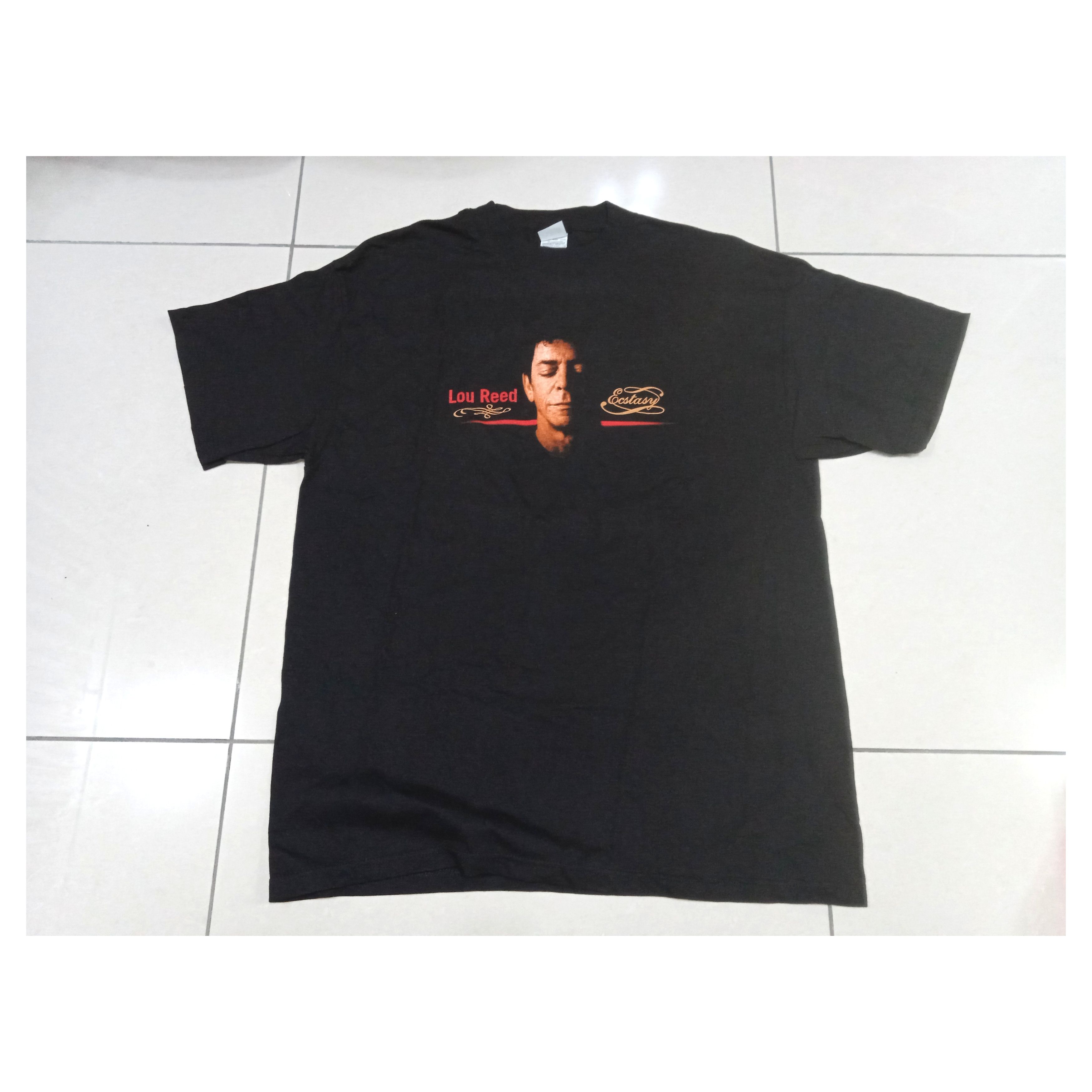 image of Band Tees x Vintage 2000S Lou Reed Ecstasy 2000 T Shirt in Black, Men's (Size XL)