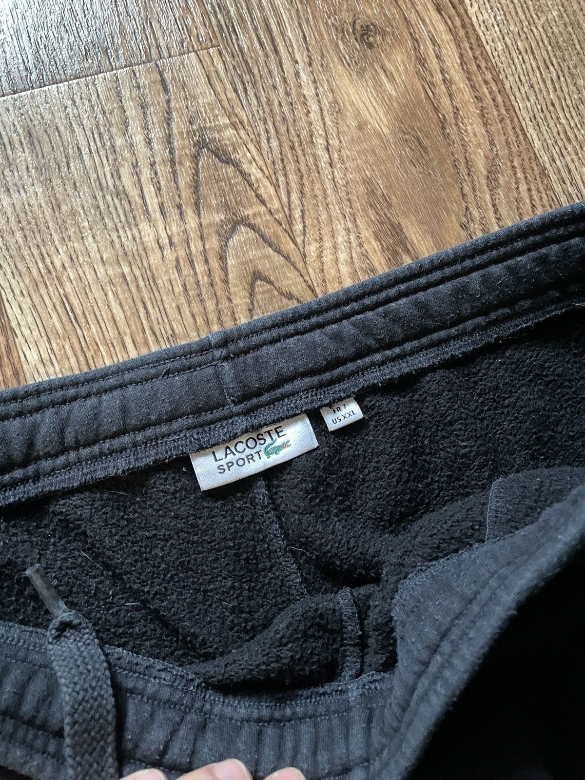 Lacoste Faded Lacoste Sweatpants in Black (Slim Joggers) Size US 38 / EU 54 - 5 Thumbnail