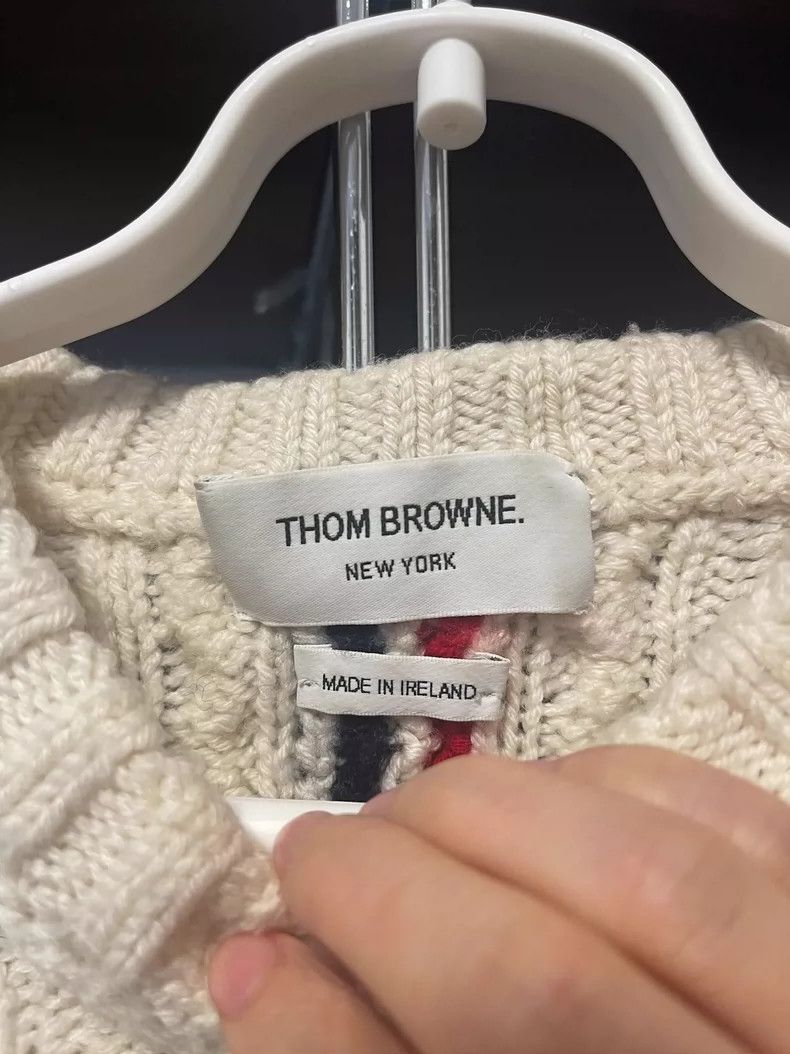 Thom Browne Thom Browne White sweater Size XS / US 0-2 / IT 36-38 - 4 Thumbnail