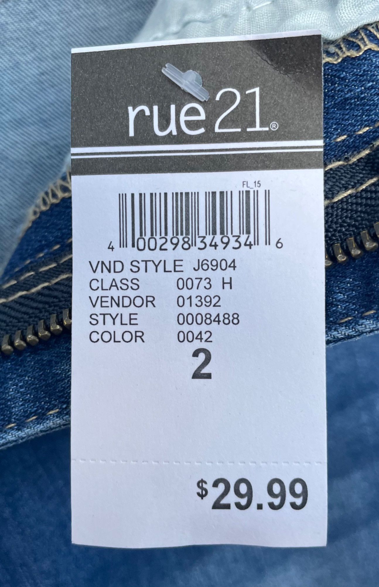rue21 Rue 21 - Women's Ultimate Stretch High-Rise Skinny Jeans - B Size 26" / US 2 / IT 38 - 8 Thumbnail
