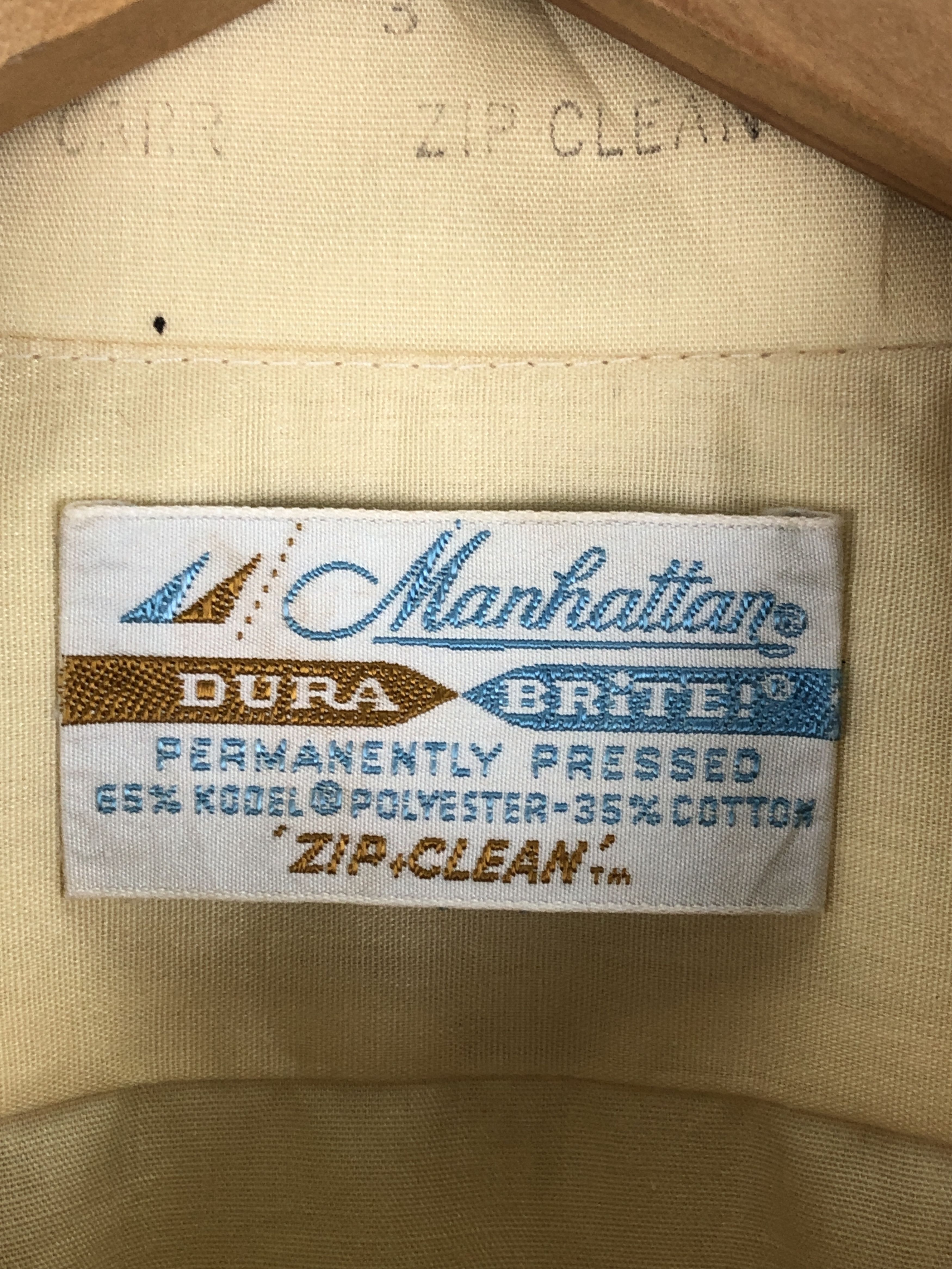 Manhattan Portage × Vintage Vintage 70s Manhattan Plain Button Up Shirt TA0454 Size US L / EU 52-54 / 3 - 5 Thumbnail