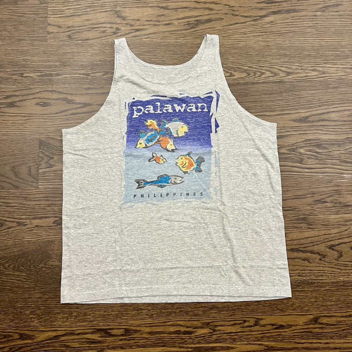 Vintage Vintage Palawan Philippines fish tourist tank top shirt Size US M / EU 48-50 / 2 - 1 Thumbnail