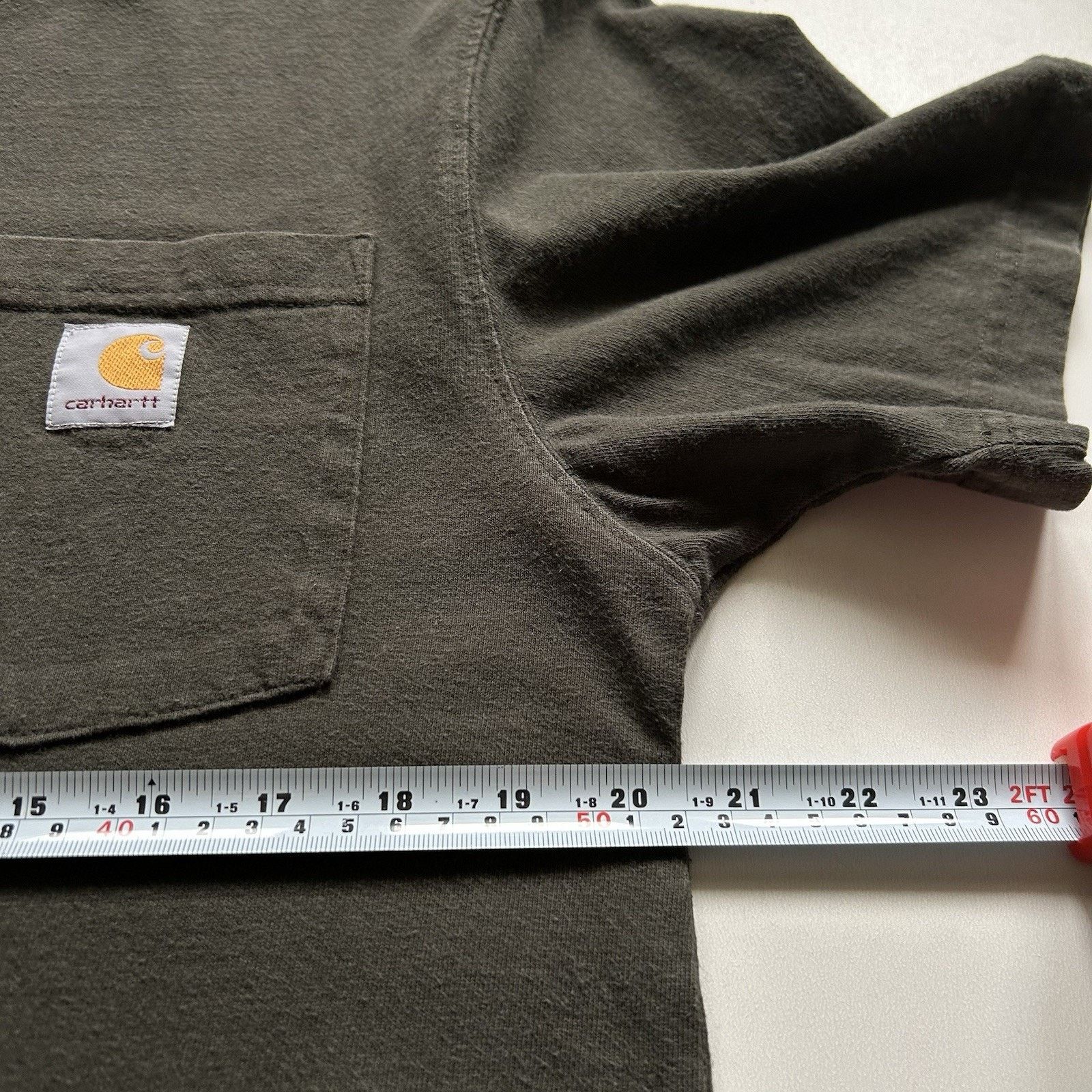 Carhartt × Vintage Vintage Carhartt Pocket T Shirt Small Original Fit Green Y2K Size US S / EU 44-46 / 1 - 4 Thumbnail