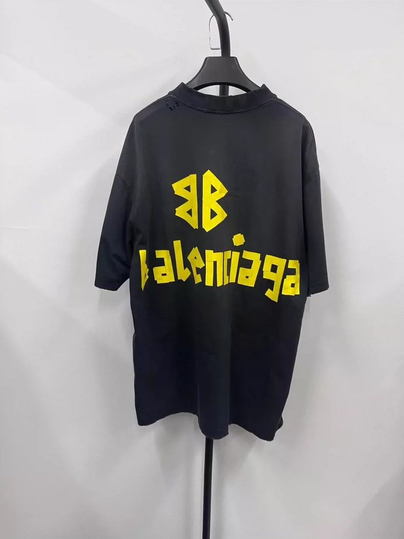 Balenciaga Tape Tape Made Old Short Sleeve T-Shirt Menswear