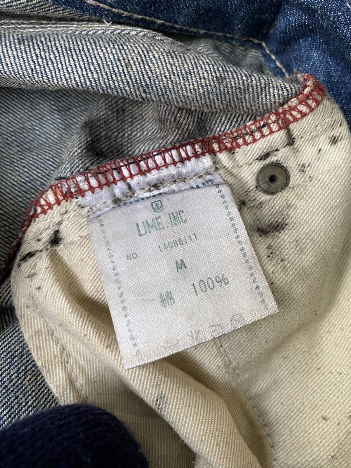 Japanese Brand Lime Inc Japan Usn Marine Patchwork Distressed Design Denim Size US 30 / EU 46 - 22 Thumbnail