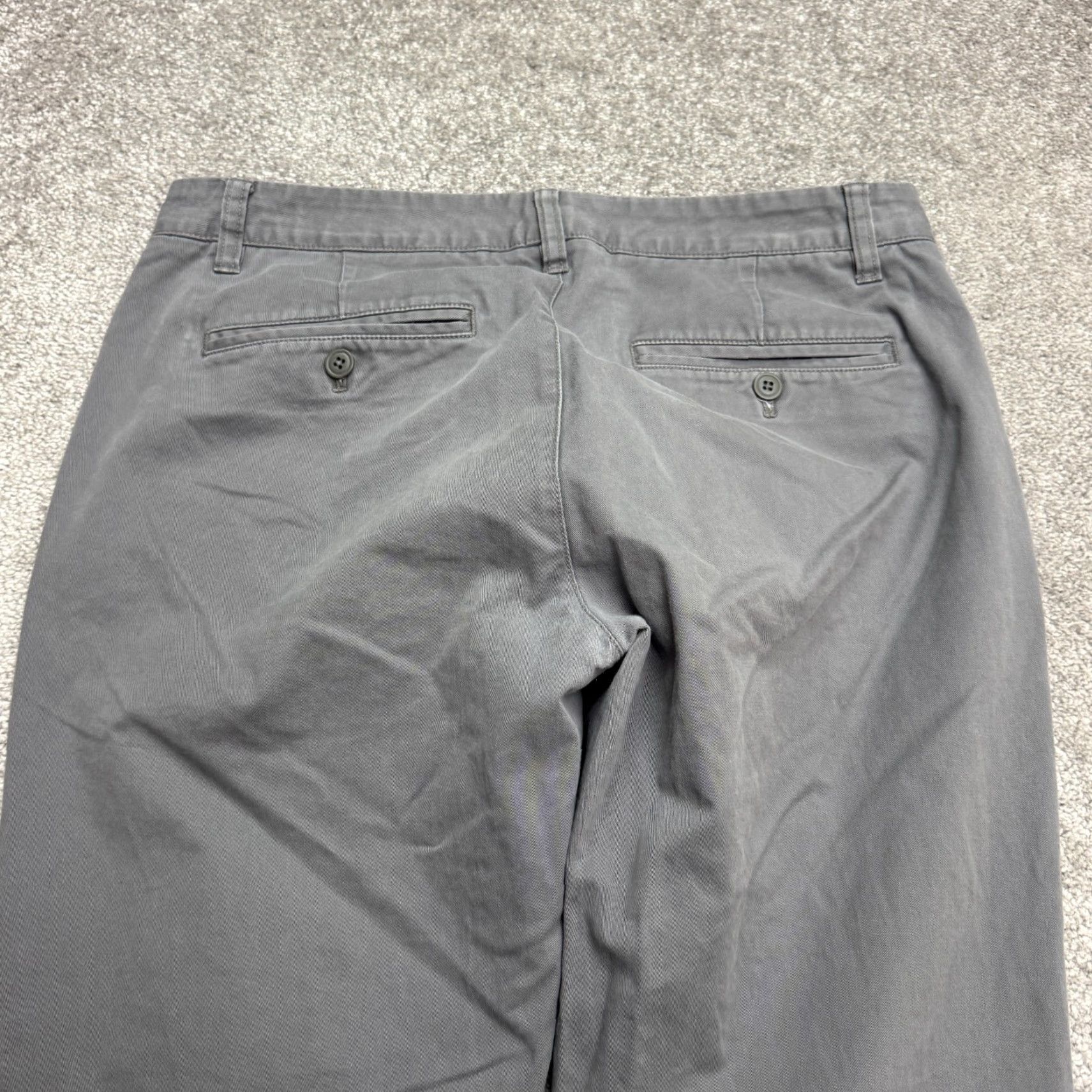 Bonobos Bonobos Chino Pants Mens 32x28 Gray Cotton Flat Front Straight Leg Regular Fit Casual Workwear Reversible? No (ignore) Size US 32 / EU 48 - 5 Thumbnail