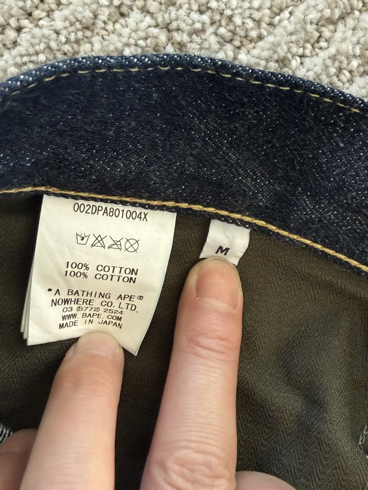 Bape Bape Denim Jeans Babymilos Size US 30 / EU 46 - 6 Thumbnail