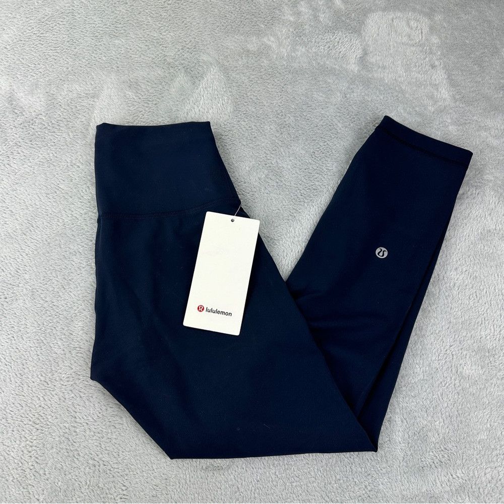 Lululemon Lululemon NWT Wunder Train High-Rise Crop 23" True Navy Wom Size 28" / US 6 / IT 42 - 3 Thumbnail