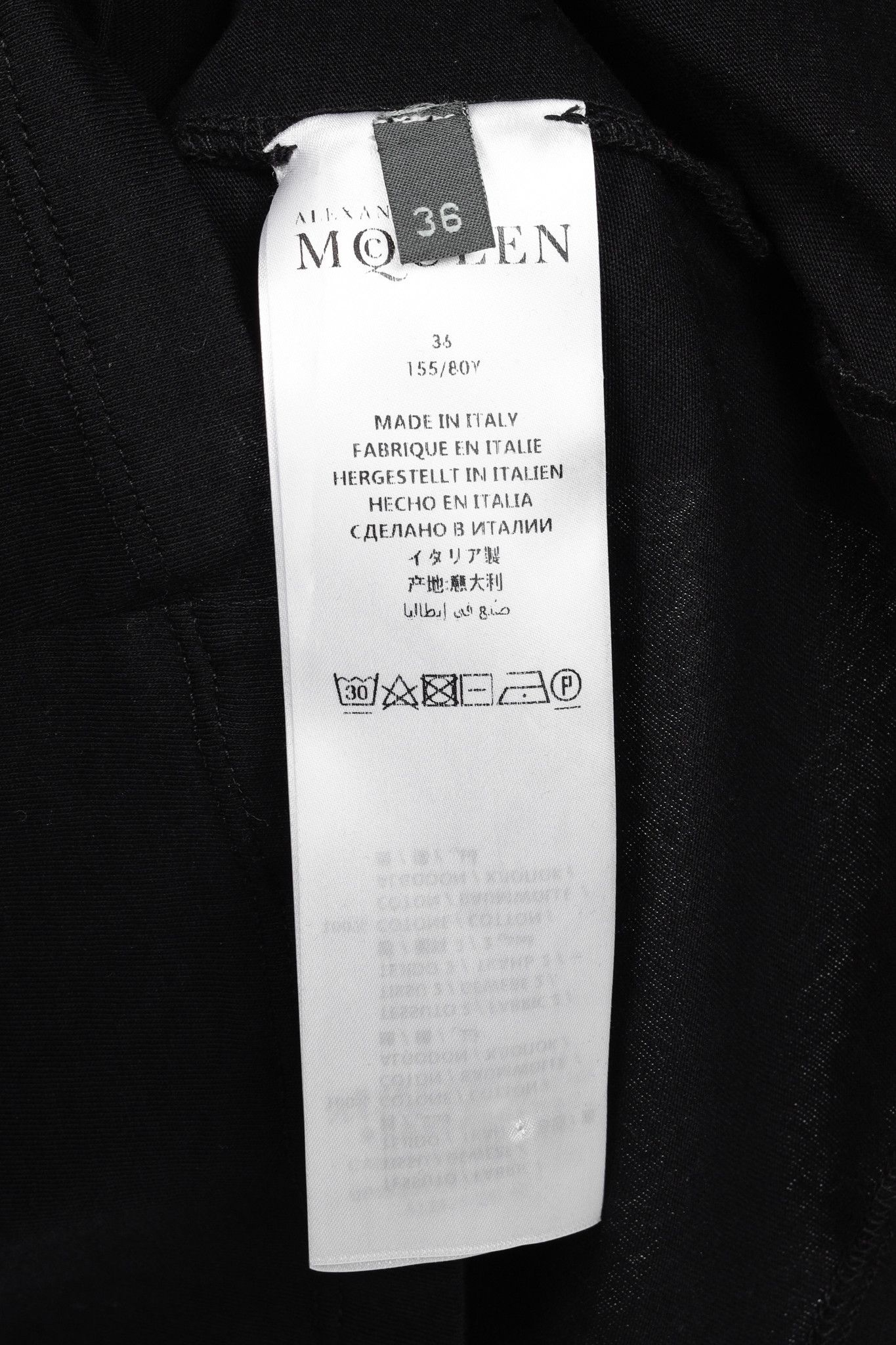 Alexander McQueen Alexander McQueen Black Cotton Poplin & Jersey Ruffle Tee Size XS / US 0-2 / IT 36-38 - 7 Thumbnail