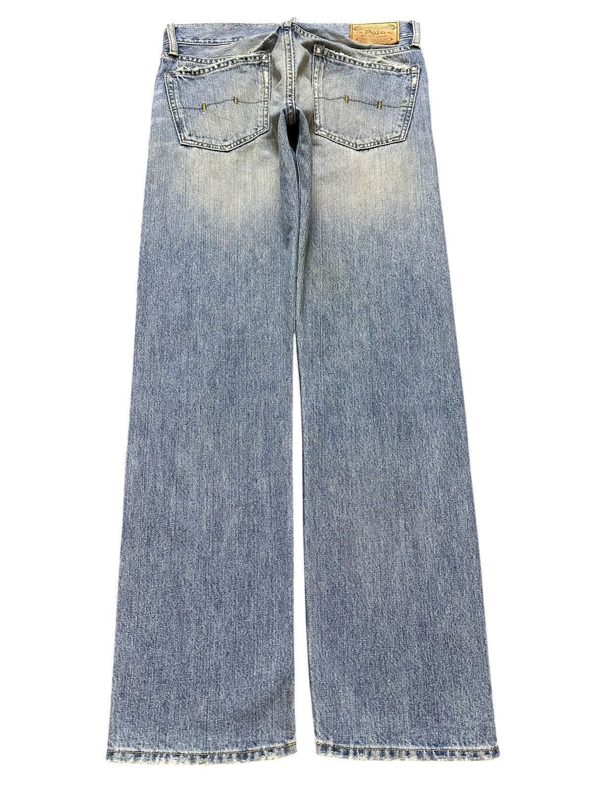 Polo Ralph Lauren Vintage Polo Ralph Lauren Blue Mud Wash Faded Distress Jeans Size US 30 / EU 46 - 2 Thumbnail