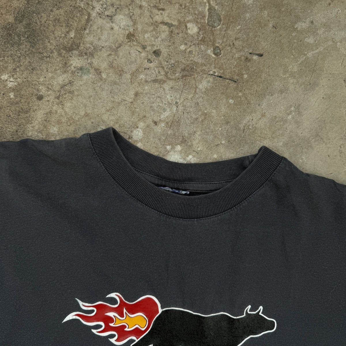 Vintage Vintage Swiss and Furious Gray Faded T-shirt Size US L / EU 52-54 / 3 - 6 Thumbnail