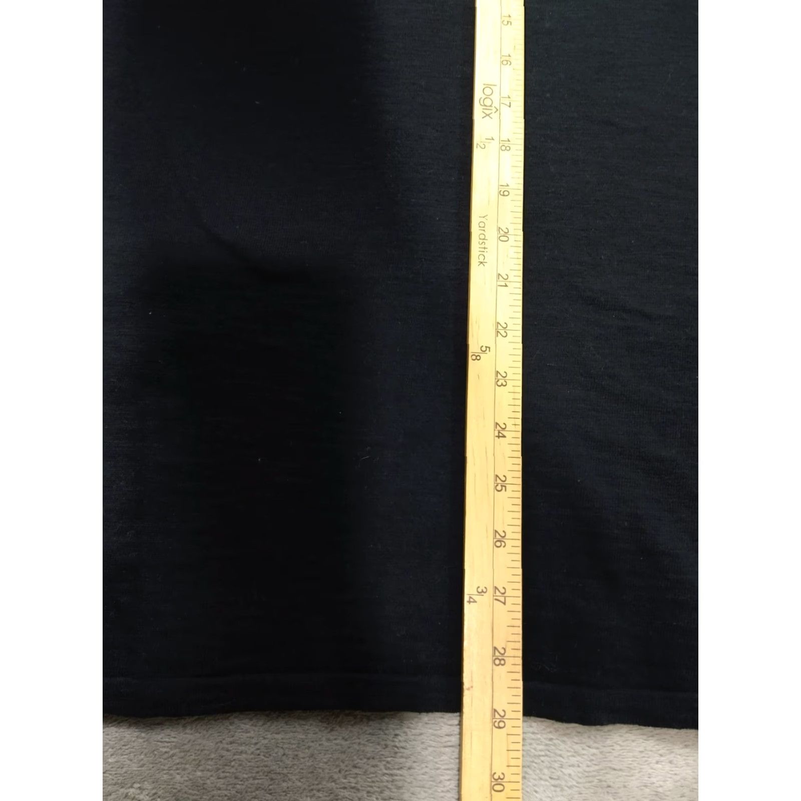 J. Jill J.Jill Shirt Womens 3X Black Short Sleeve Round Neck Pullover Cotton Sheer Tunic Casual Size XXL / US 16-18 / IT 52-54 - 3 Thumbnail