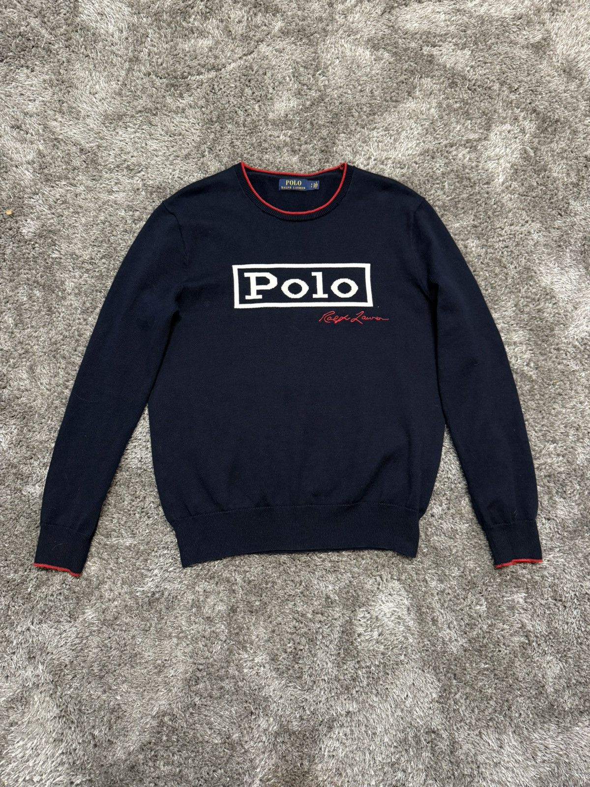 Polo Ralph Lauren Polo Ralph Lauren spellout big logo box jumper Size US S / EU 44-46 / 1 - 1 Thumbnail
