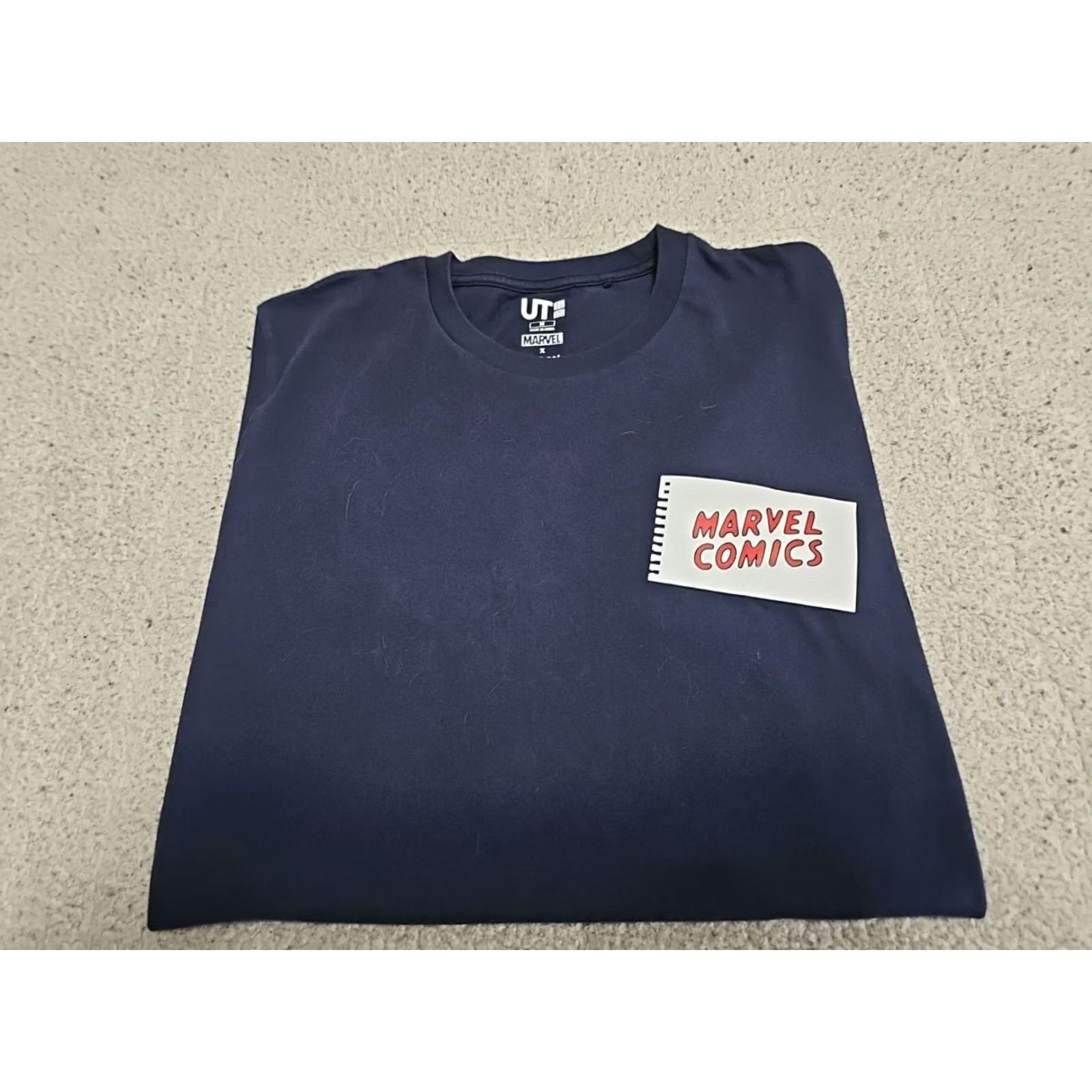 Uniqlo UNIQLO MARVEL T-Shirt Navy Crew Neck Short Sleeve Unisex Adults Medium XS? No; Size M color navy graphic print logo Comics Movie Superheroes 90s? Size US M / EU 48-50 / 2 - 2 Thumbnail