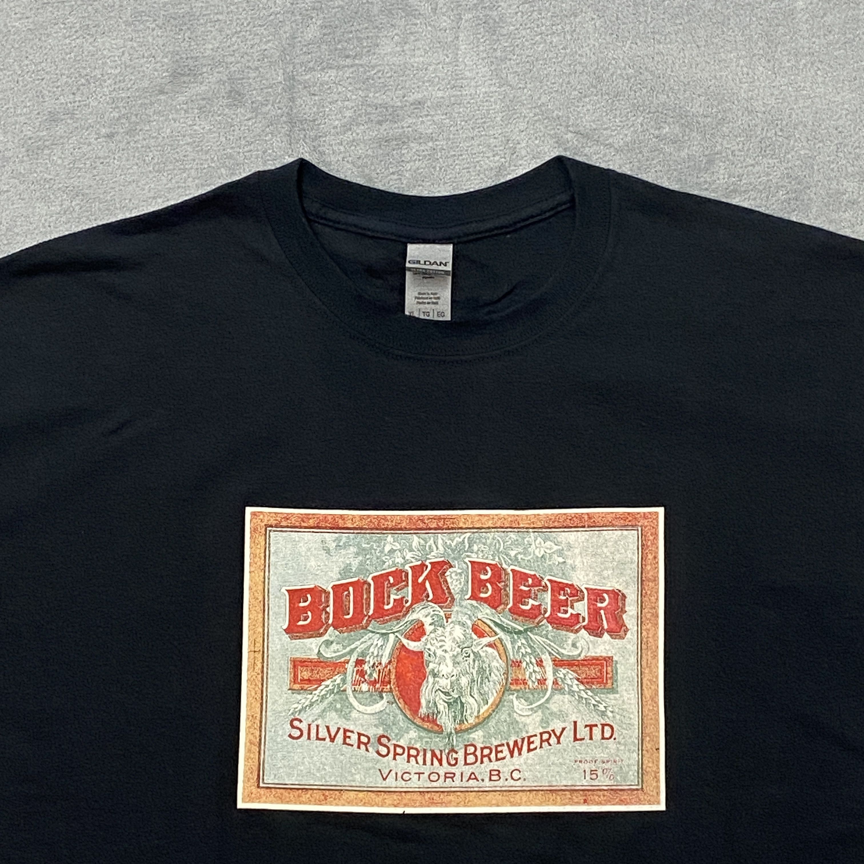 Gildan SILVER SPRING BREWERY T Shirt XL BOCK BEER S/S Vancouver BC Size US XL / EU 56 / 4 - 5 Thumbnail