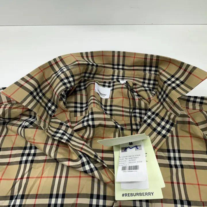 Burberry Burberry Burberry Beige Plaid Long Sleeve Shirt-2507 Size US L / EU 52-54 / 3 - 8 Thumbnail