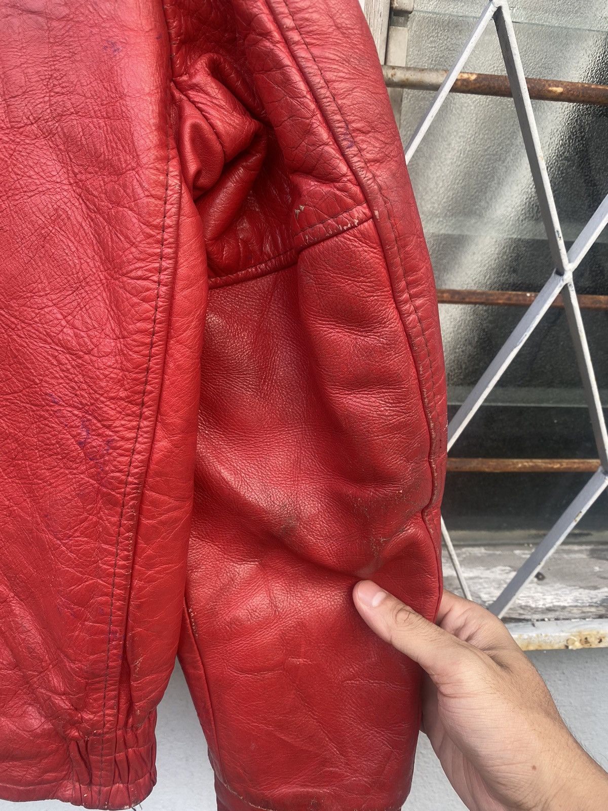 Vintage Vintage 81’ West Hill Football Leather Jacket Size US M / EU 48-50 / 2 - 19 Thumbnail
