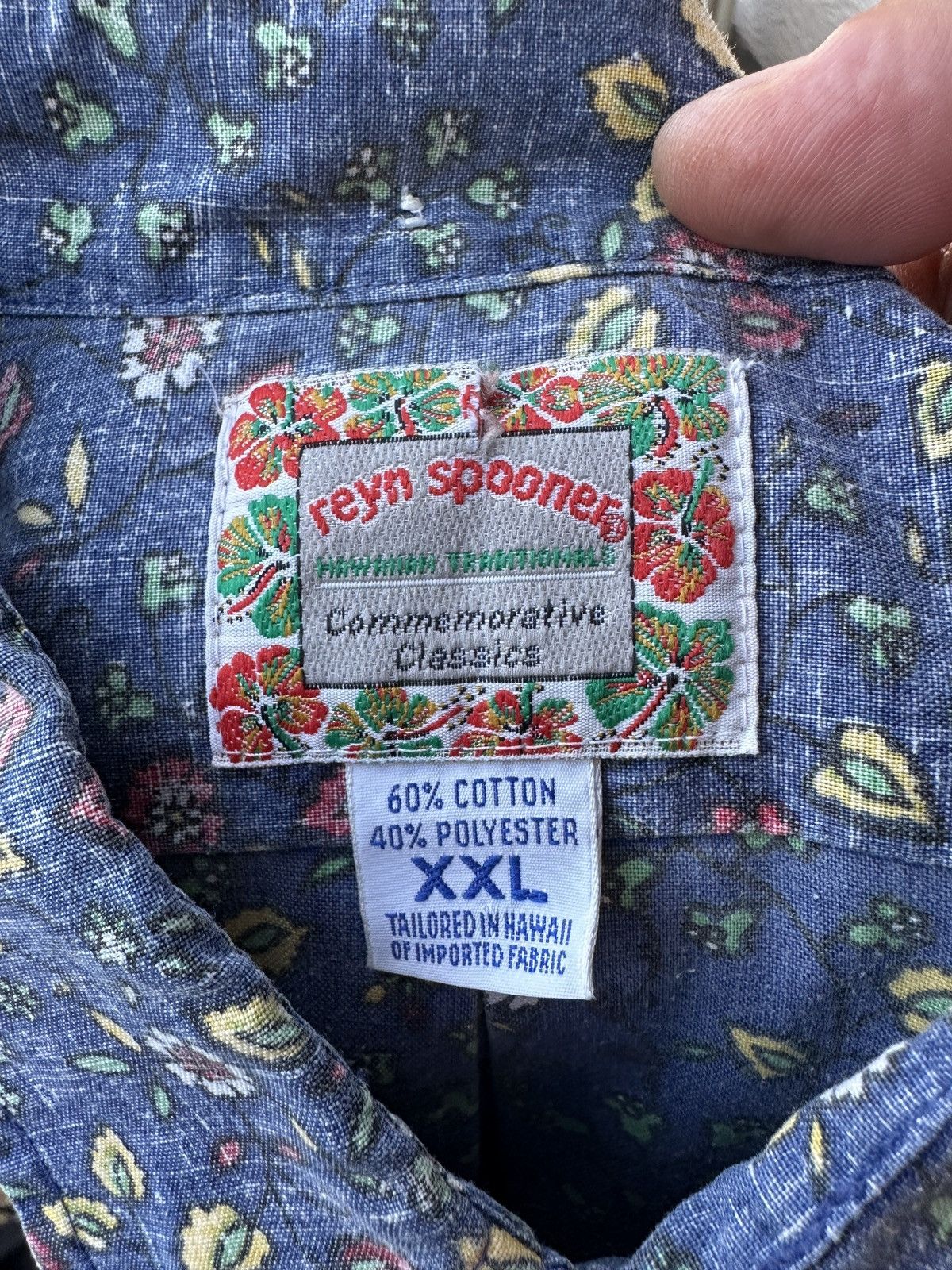 Reyn Spooner PreOwned Reyn Spooner Classic Blue Hawaiian Print Men's XXL Size US XXL / EU 58 / 5 - 4 Thumbnail