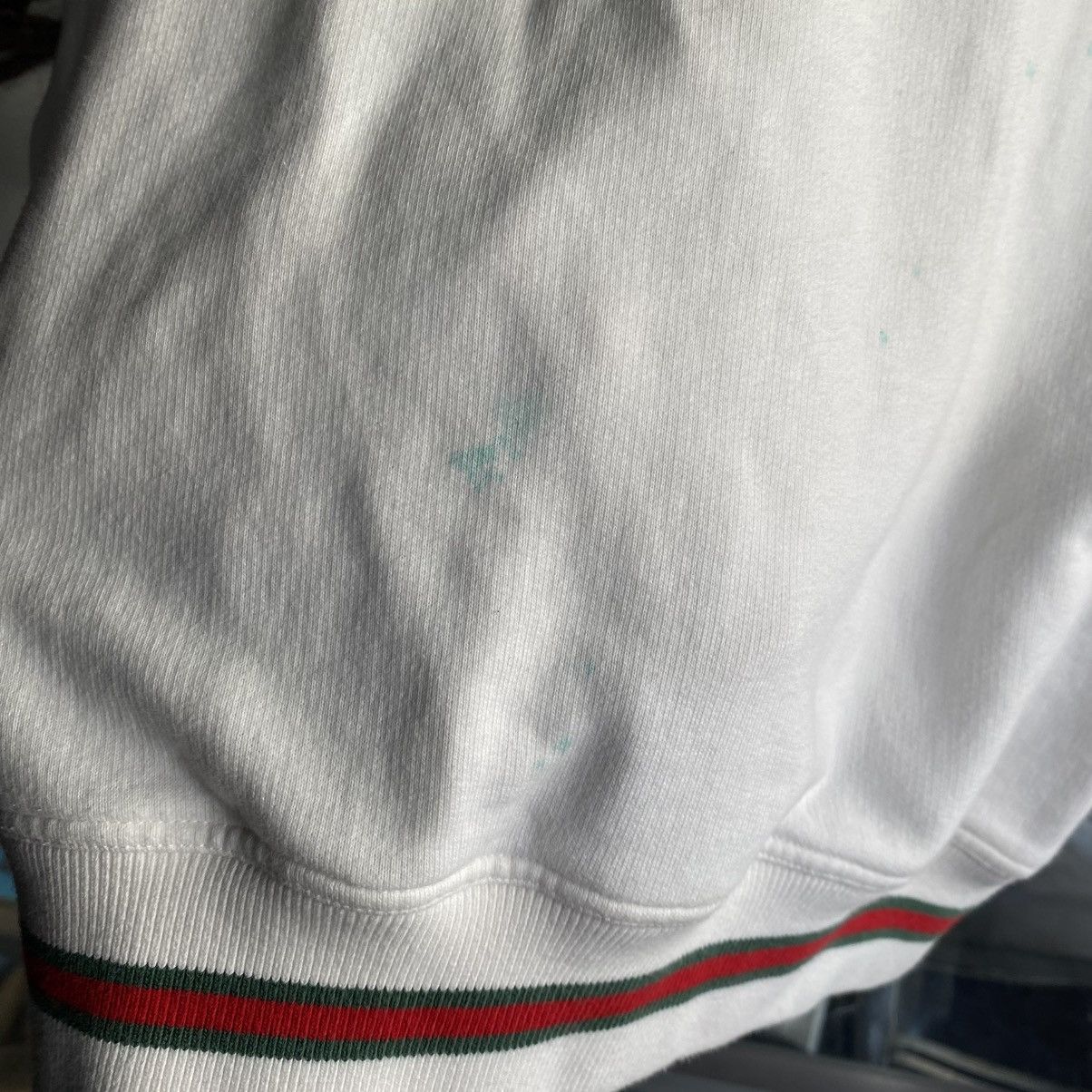 Gucci Gucci Interlocking G Logo Web Trim Striped Sweatshirt Size US L / EU 52-54 / 3 - 14 Thumbnail