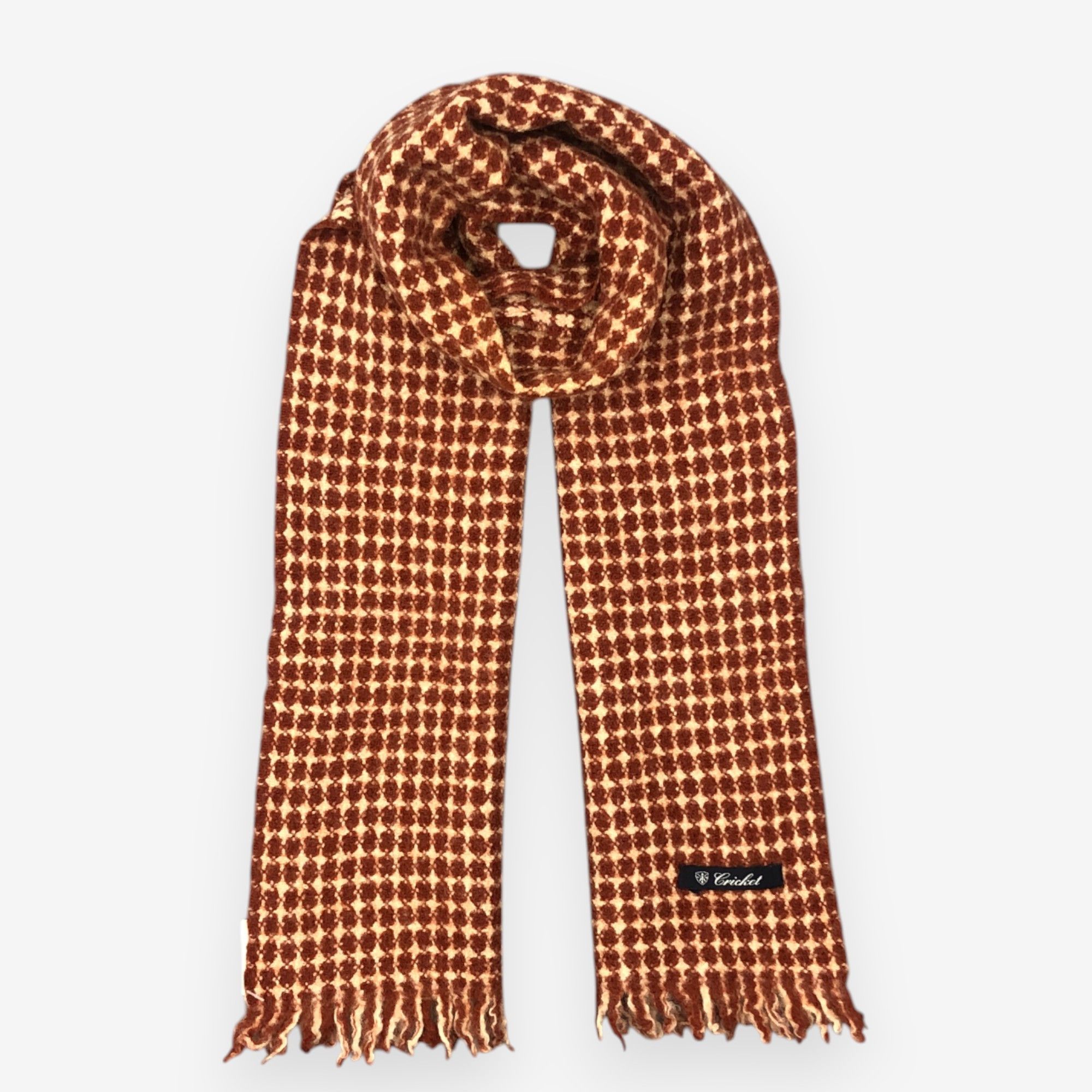 Japanese Brand Vintage Cricket Scarf Muffler Wool Plaid Winter Scarves Size ONE SIZE - 1 Thumbnail
